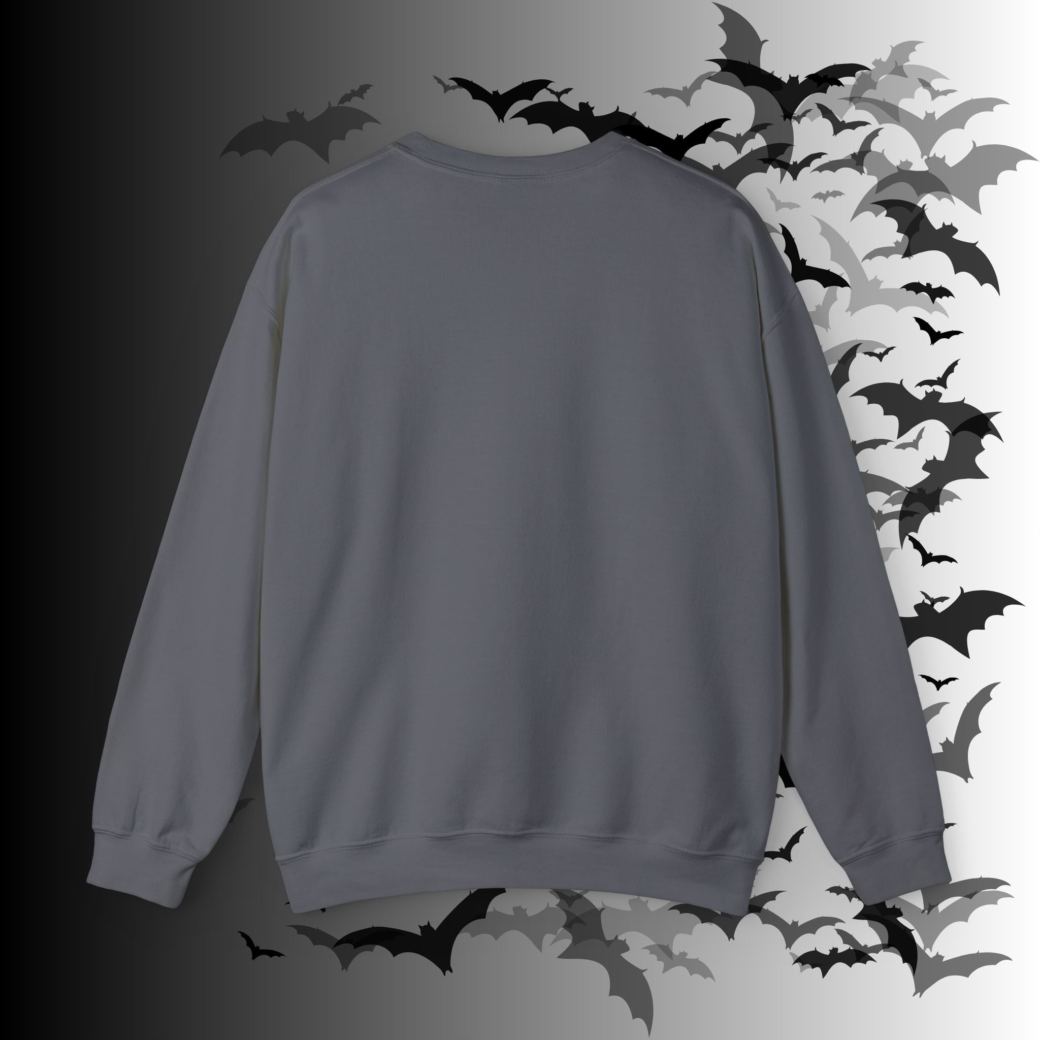 Merry Creepmas Tree Crewneck Sweatshirt — Gothic Christmas Skull Bat