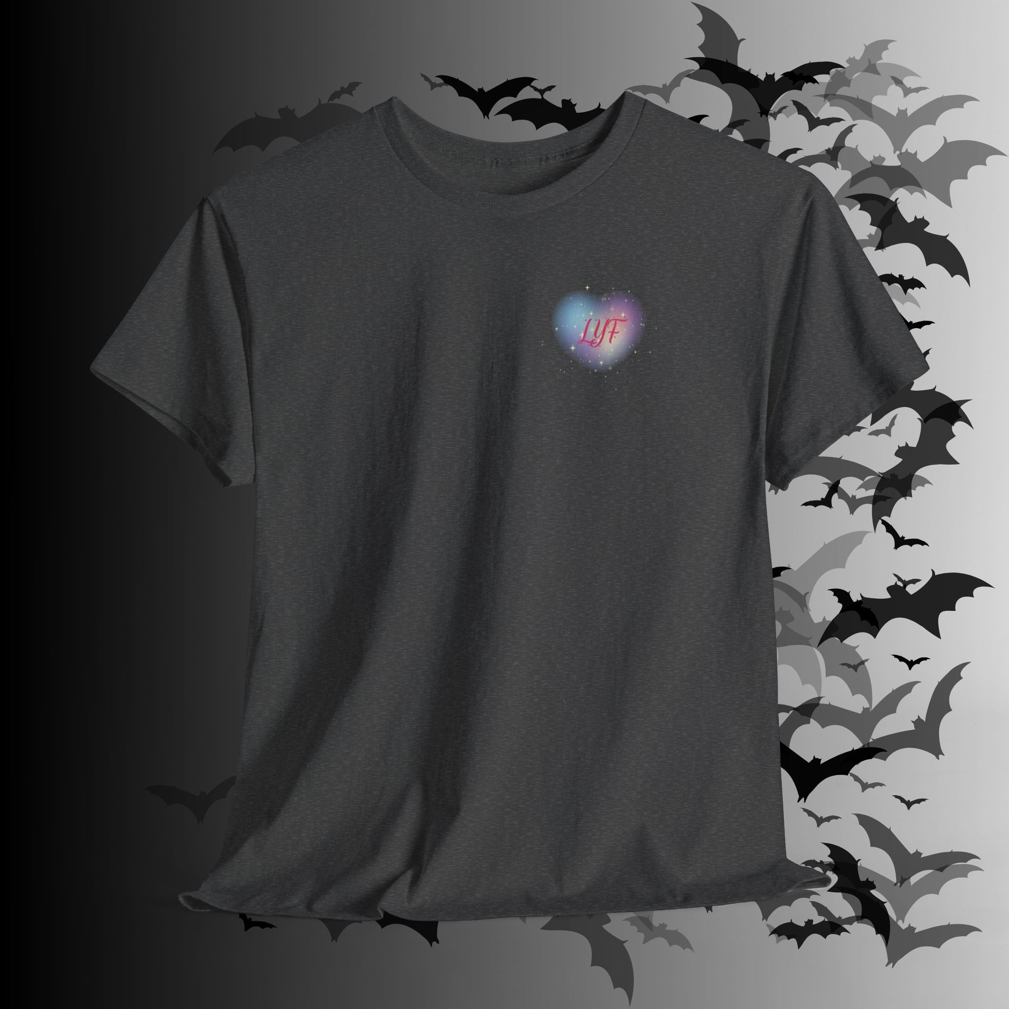 "Love You Forever" Gothic Skeleton Couples T-Shirt — Goth Valentine's Day Matching Tee