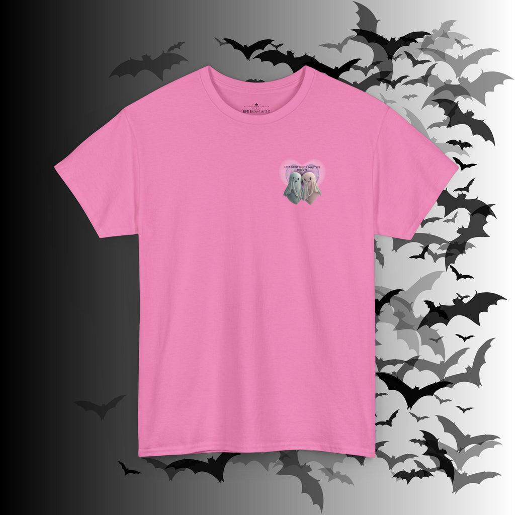 "Let's Haunt People Together Forever" Ghost Couples T-Shirt — Matching Halloween Tee