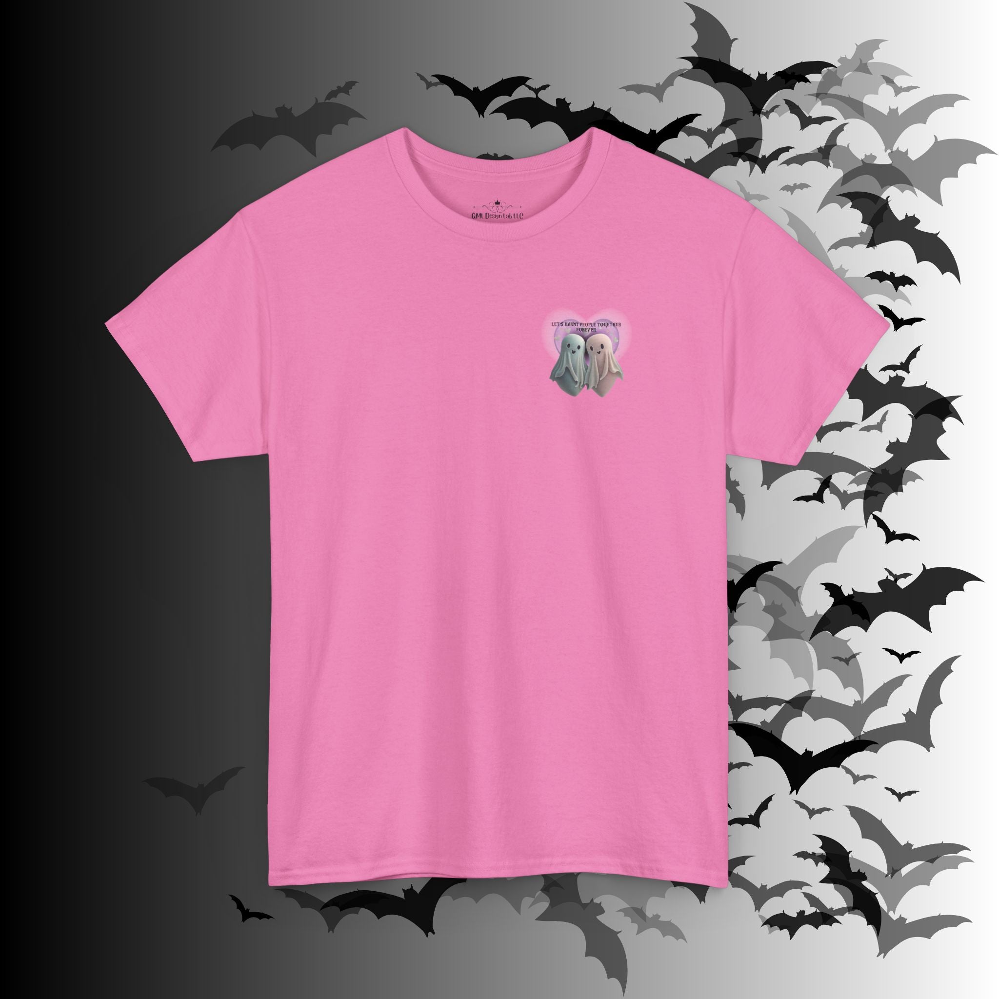 "Let's Haunt People Together Forever" Ghost Couples T-Shirt — Matching Halloween Tee
