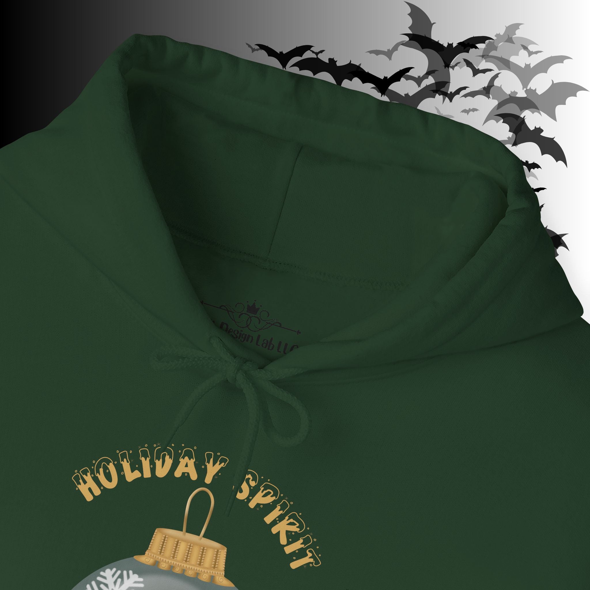 Holiday Spirit Hoodie — Ghost Christmas Ornament Gothmas Pullover