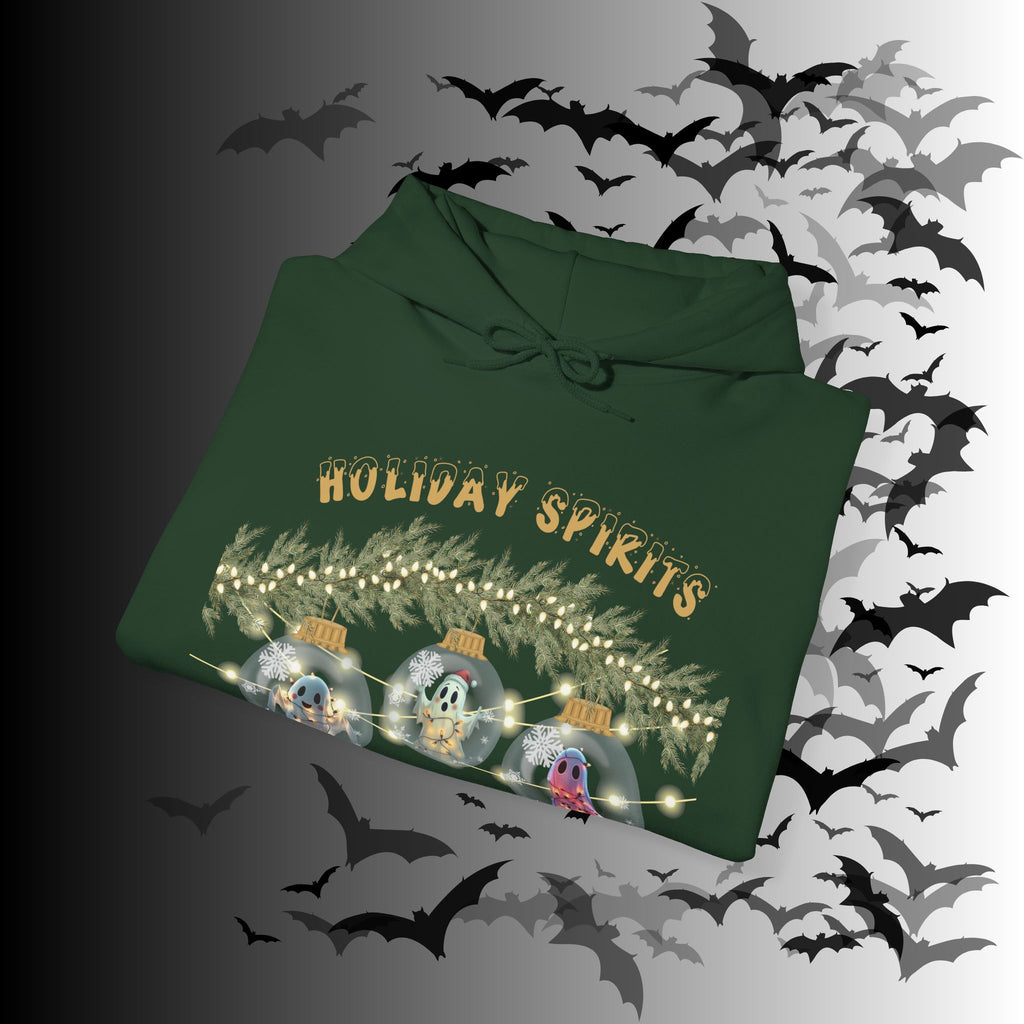 Holiday Spirits Hoodie — Ghost Christmas Ornament Gothmas Pullover