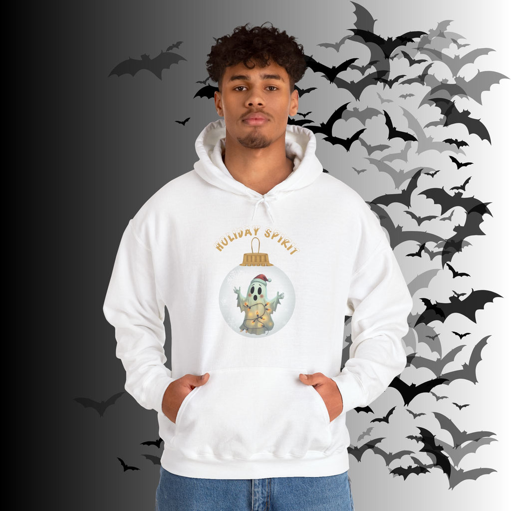 Holiday Spirit Hoodie — Ghost Christmas Ornament Gothmas Pullover