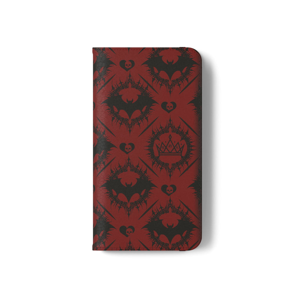 Copy of Gothic Bat Wallet Flip Case - Elegant Goth Phone Wallet - Bat Pattern Flip Case - Gothic Phone Case - Stylish Wallet Phone Case