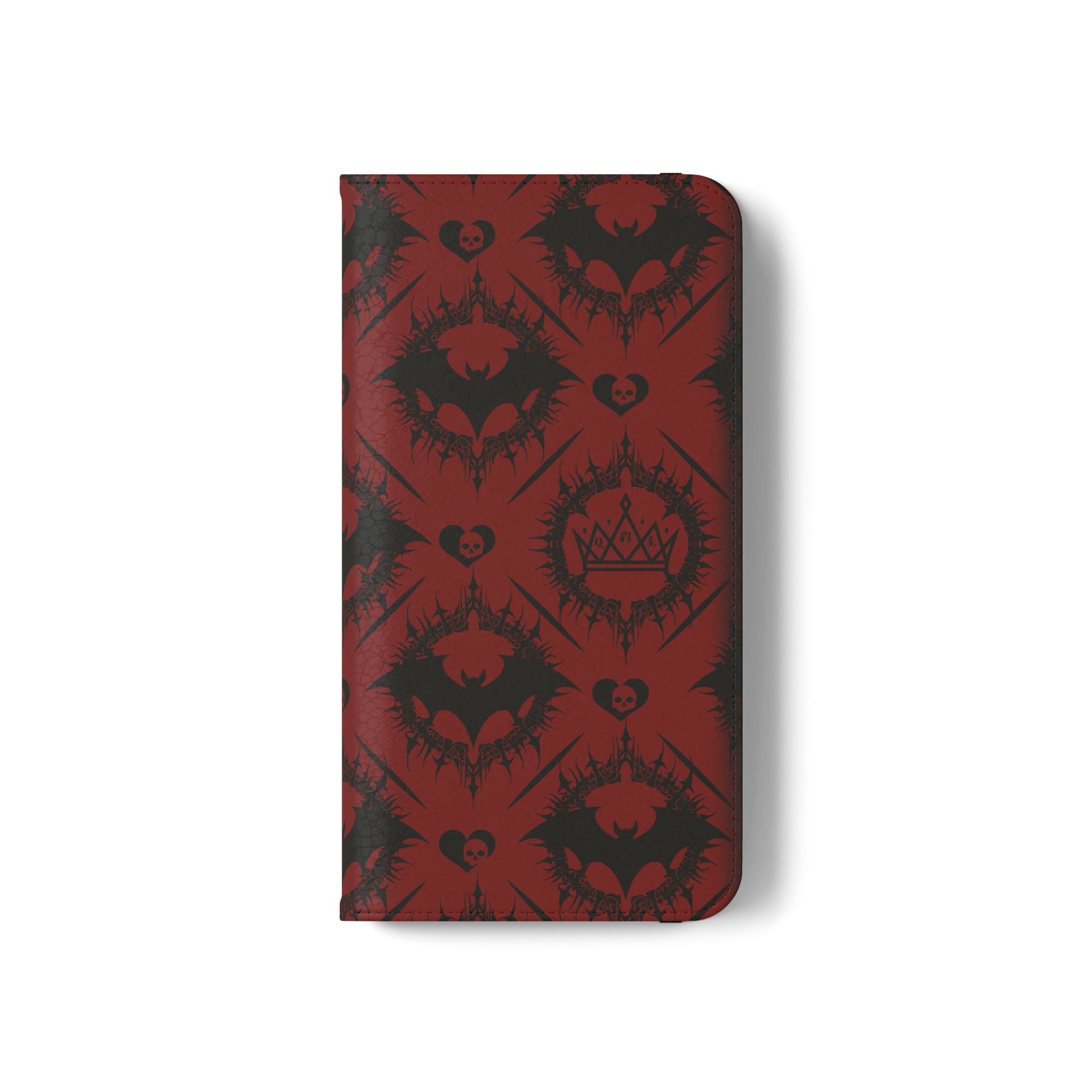 Copy of Gothic Bat Wallet Flip Case - Elegant Goth Phone Wallet - Bat Pattern Flip Case - Gothic Phone Case - Stylish Wallet Phone Case