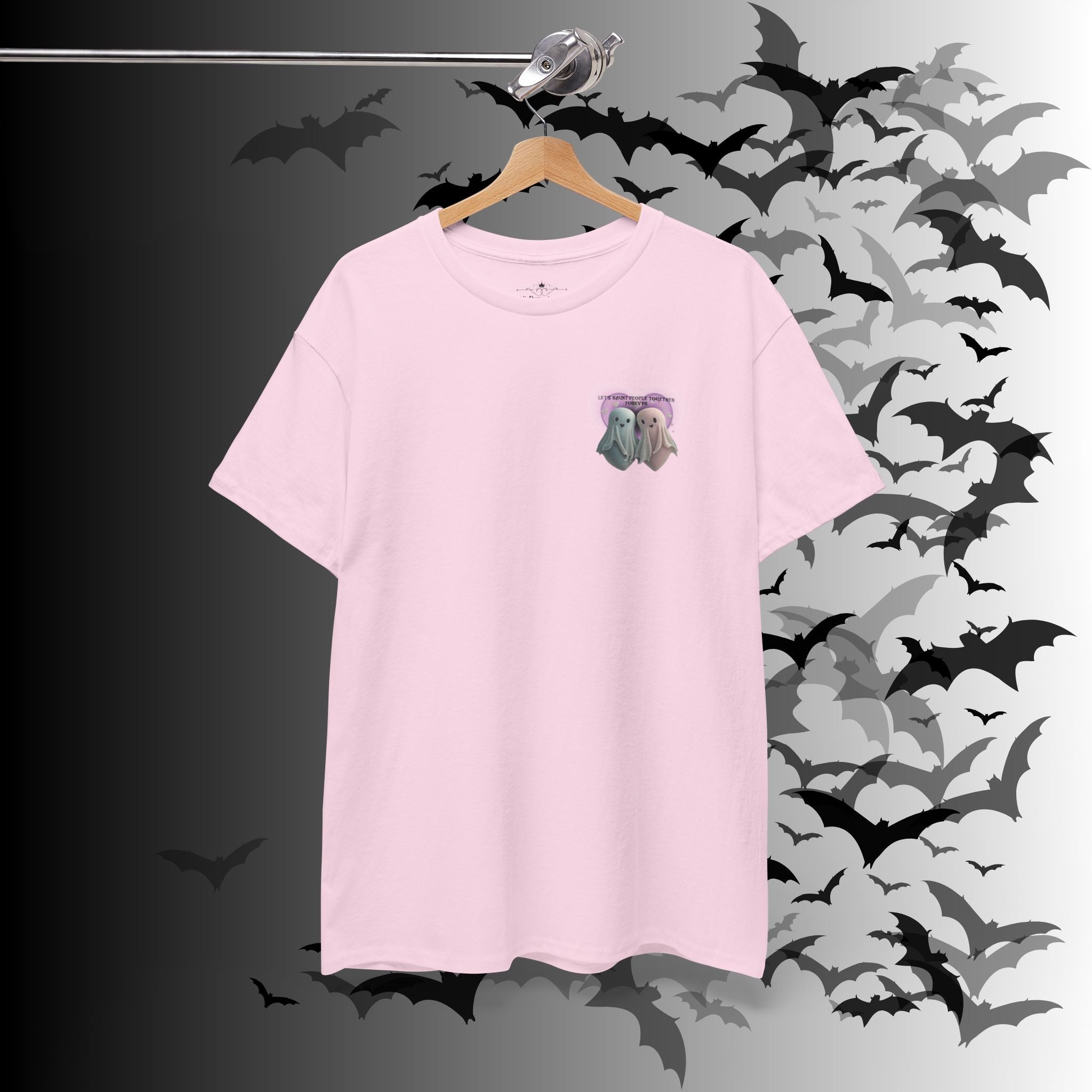 "Let's Haunt People Together Forever" Ghost Couples T-Shirt — Matching Halloween Tee