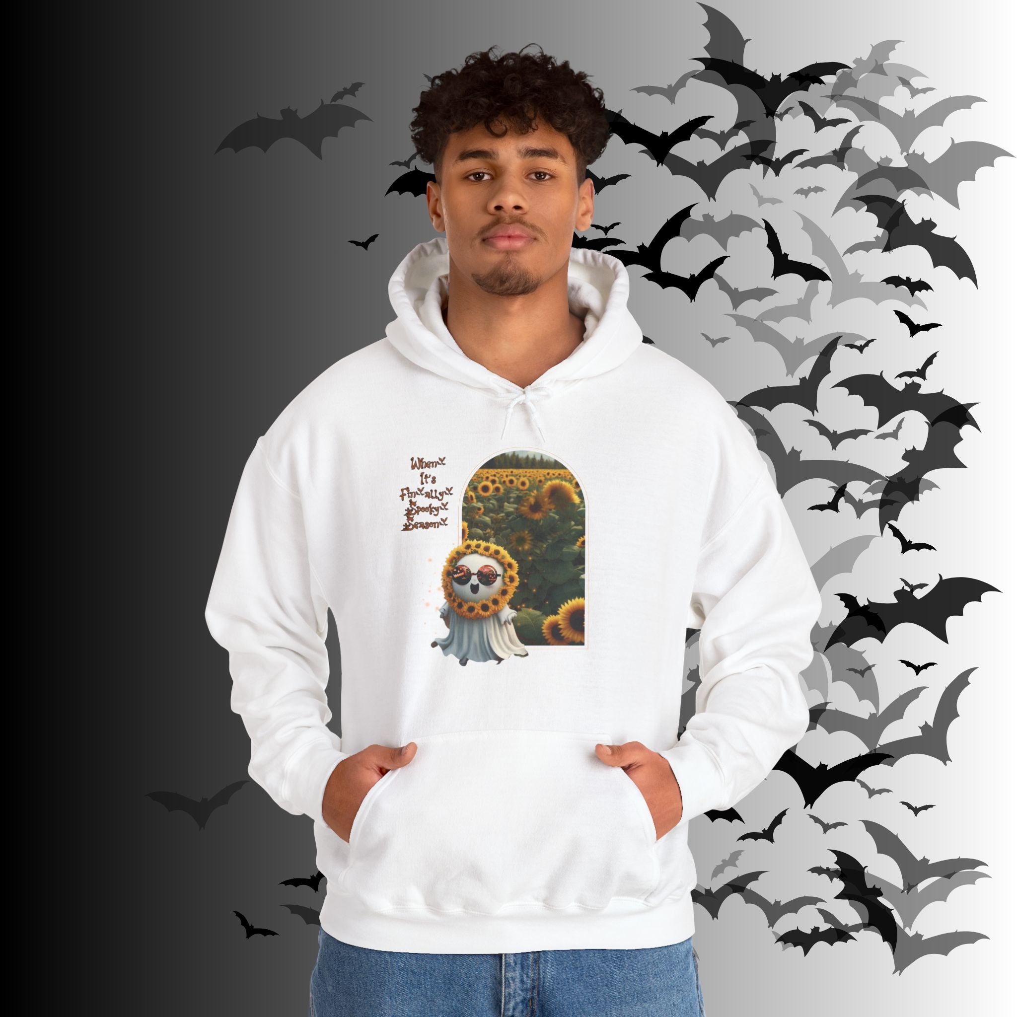 Summerween Ghost Hoodie — When It's Finally Spooky Season Pullover