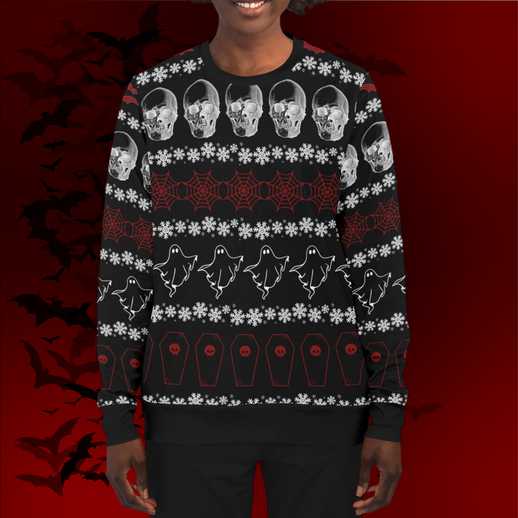 Creepmas Ugly Christmas All Over Print Sweater