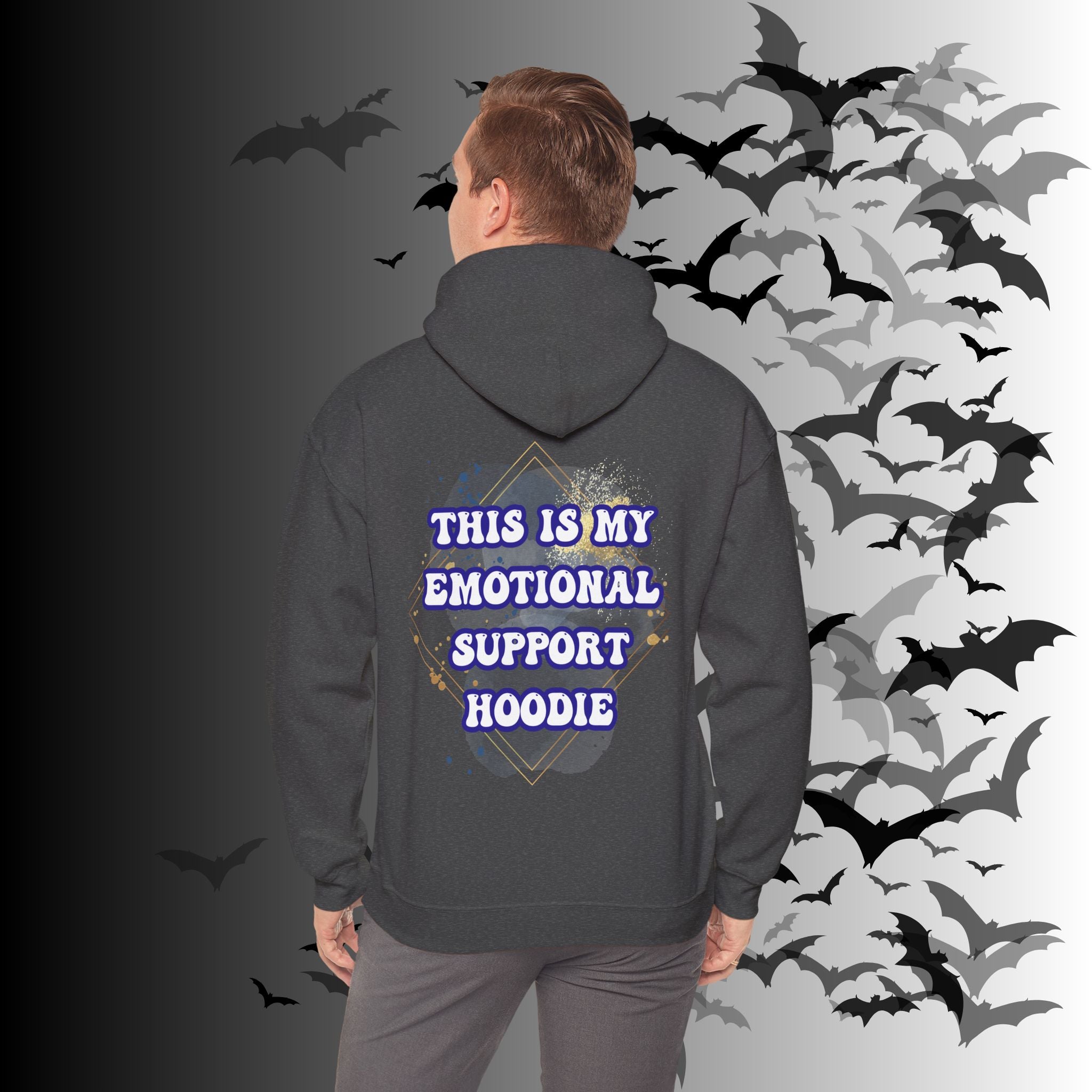 This Is My Emotional Support Hoodie — Funny Back Print Pullover