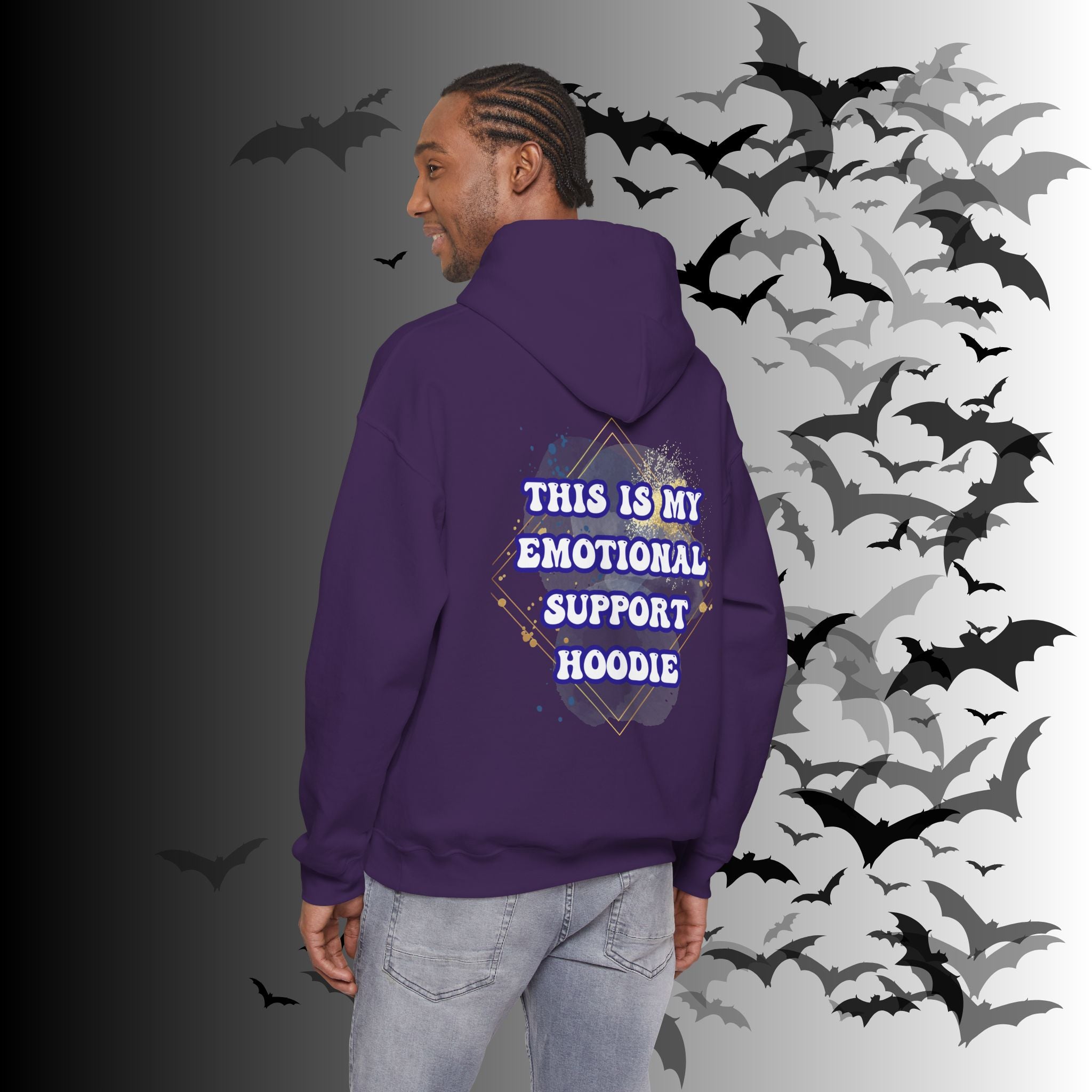 This Is My Emotional Support Hoodie — Funny Back Print Pullover