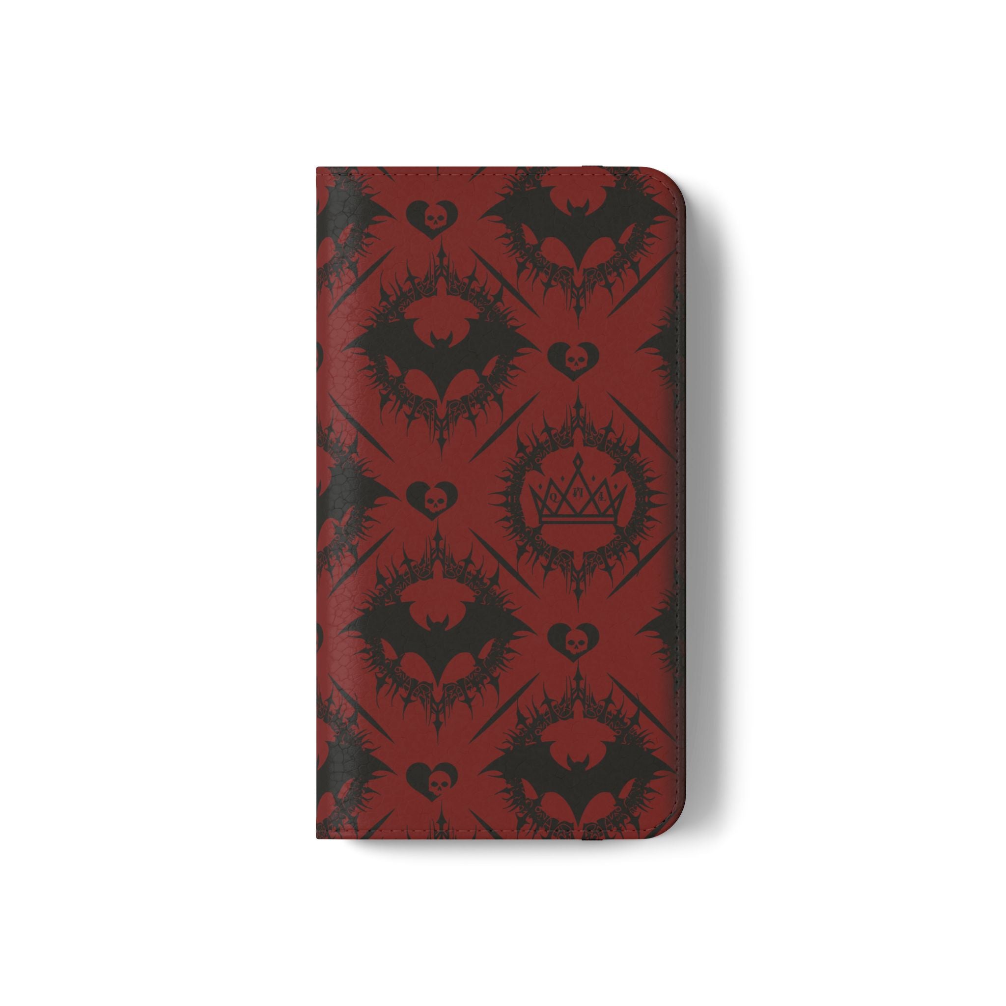 Copy of Gothic Bat Wallet Flip Case - Elegant Goth Phone Wallet - Bat Pattern Flip Case - Gothic Phone Case - Stylish Wallet Phone Case