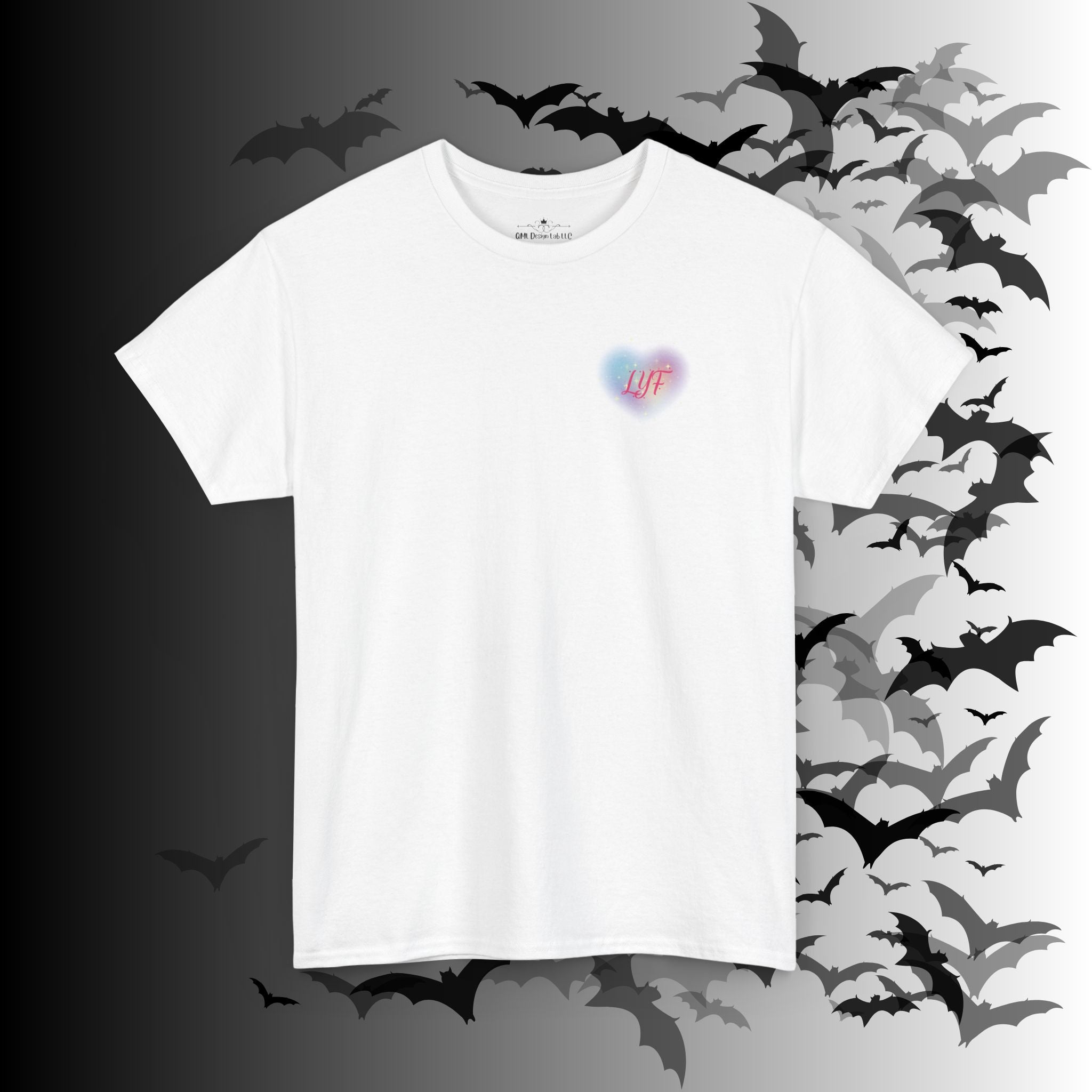 "Love You Forever" Gothic Skeleton Couples T-Shirt — Goth Valentine's Day Matching Tee