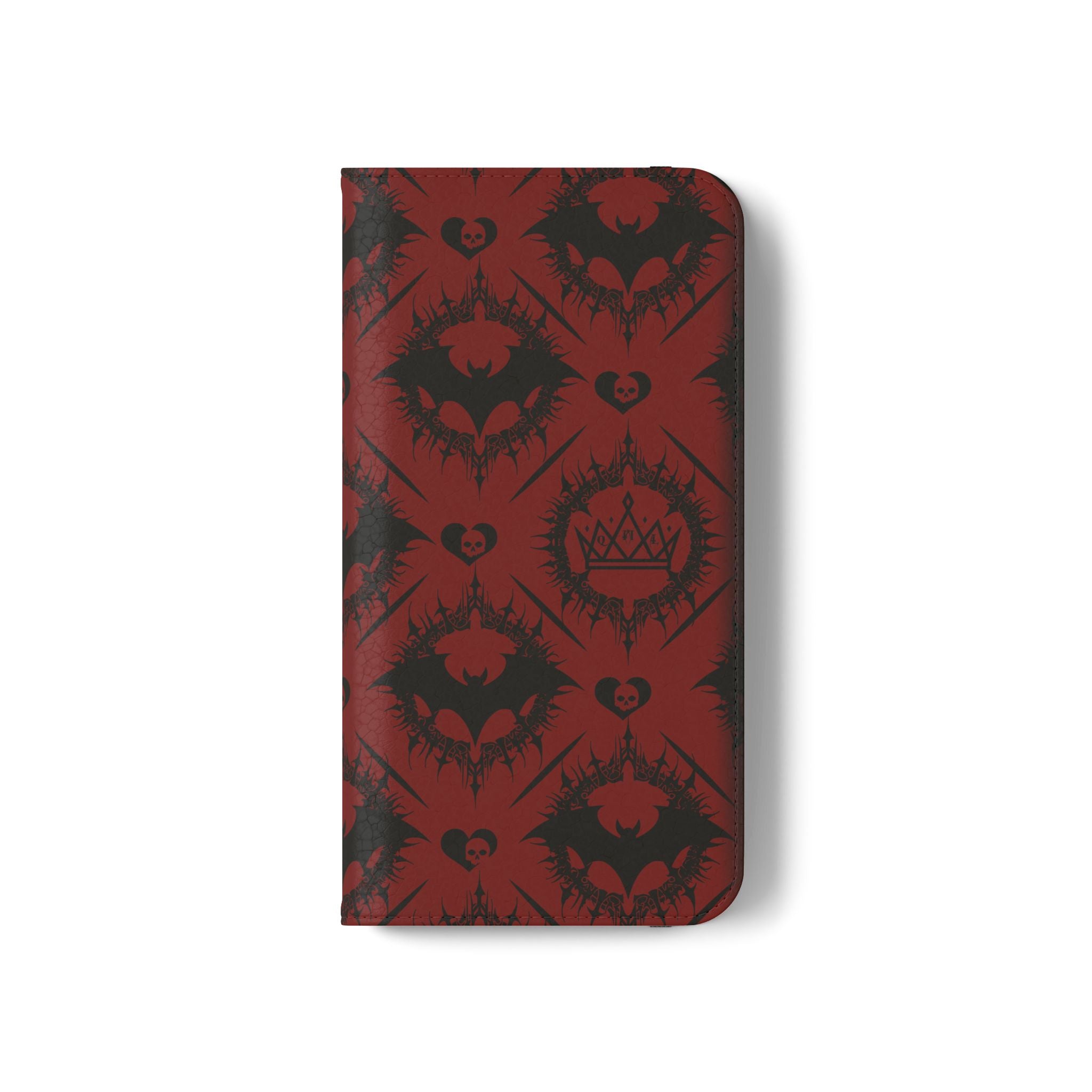 Copy of Gothic Bat Wallet Flip Case - Elegant Goth Phone Wallet - Bat Pattern Flip Case - Gothic Phone Case - Stylish Wallet Phone Case