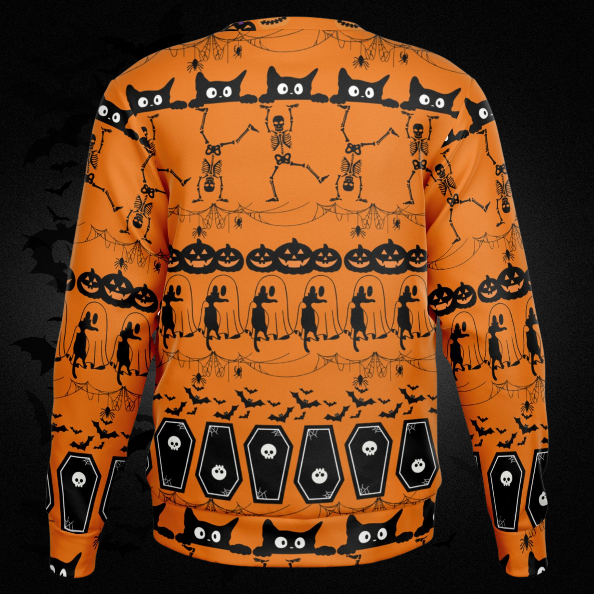 Ugly Halloween All Over Print Sweater – Orange