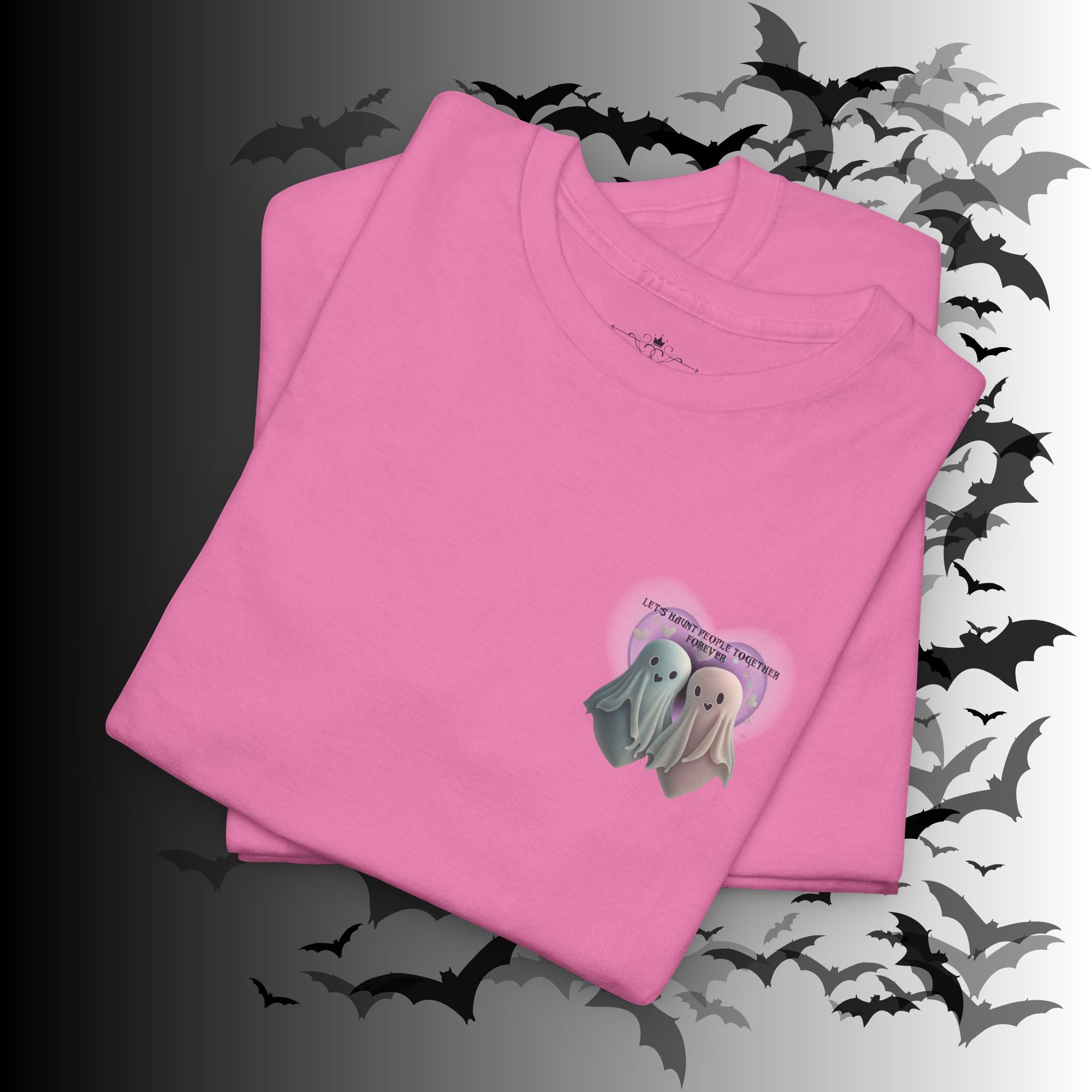 "Let's Haunt People Together Forever" Ghost Couples T-Shirt — Matching Halloween Tee