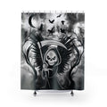 Gothic Grim Reaper Shower Curtain — Dark Macabre Bathroom Decor