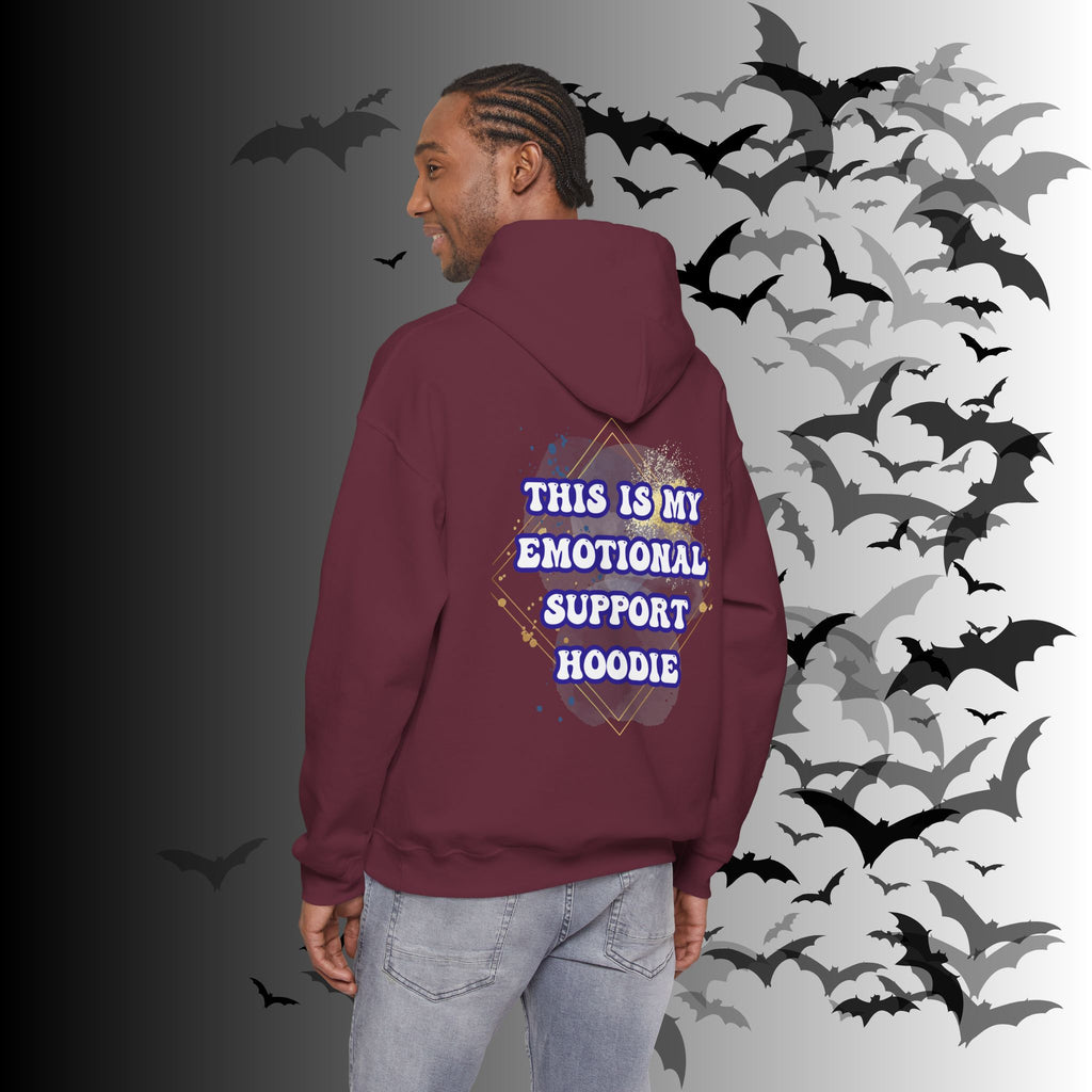 This Is My Emotional Support Hoodie — Funny Back Print Pullover