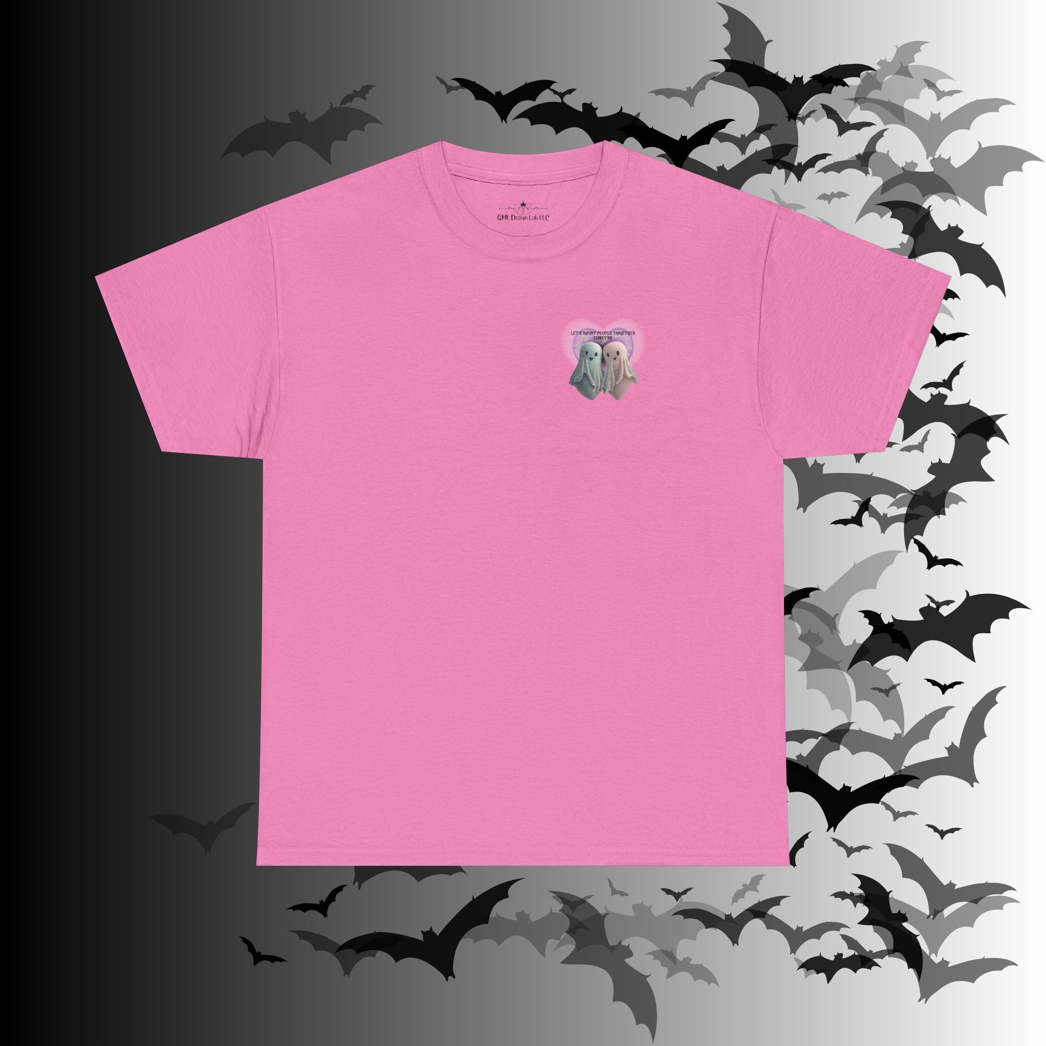 "Let's Haunt People Together Forever" Ghost Couples T-Shirt — Matching Halloween Tee