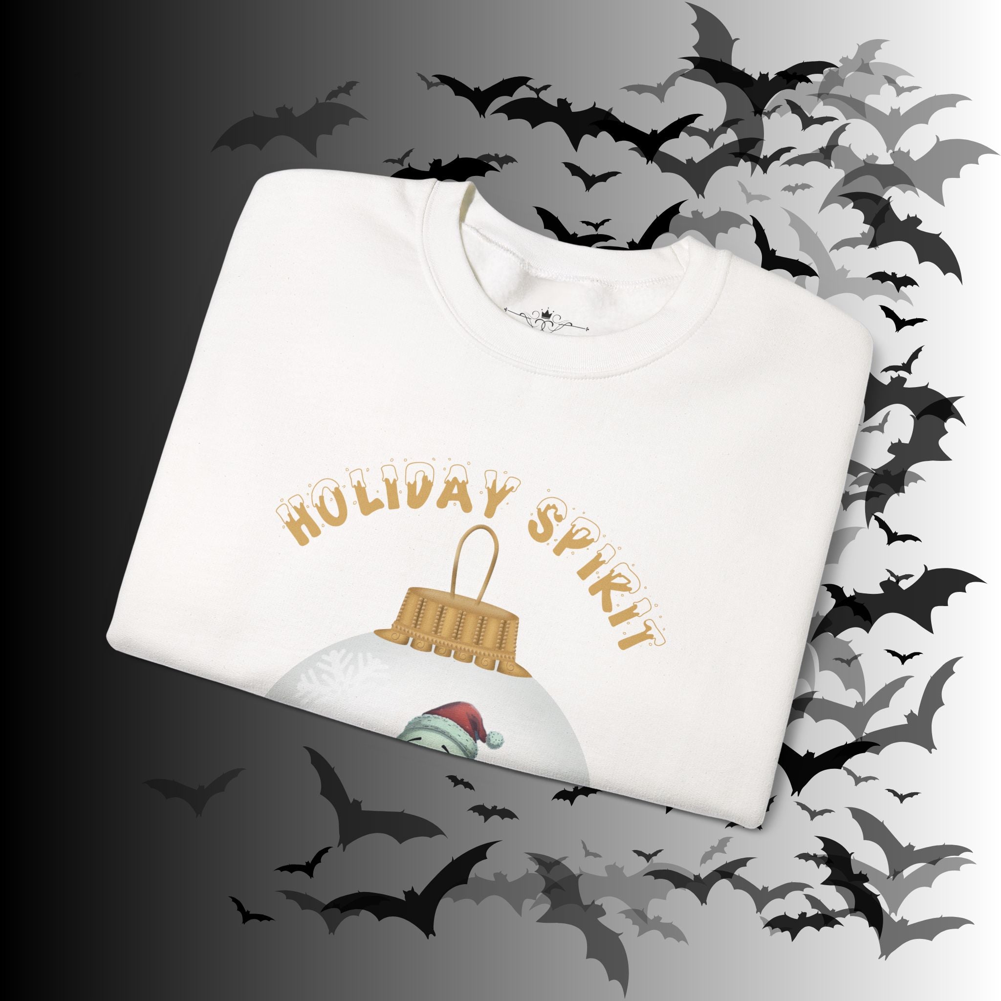 Holiday Spirit Crewneck Sweatshirt — Ghost Christmas Ornament Gothmas