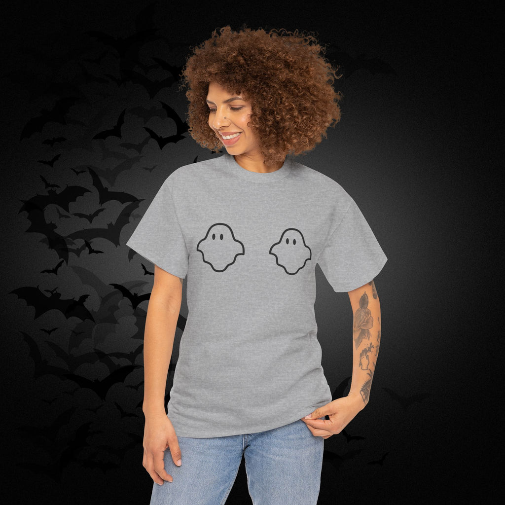 "Boo-bies" Ghost Pun Halloween T-Shirt — Funny Spooky Season Tee