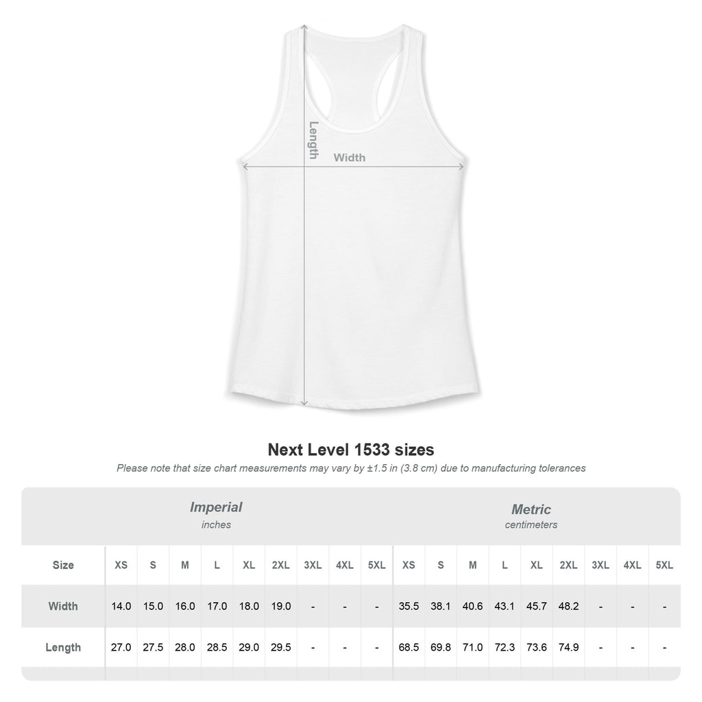 "FAFO" I Identify As A Threat Racerback Tank Top — Gothic Humor Front & Back