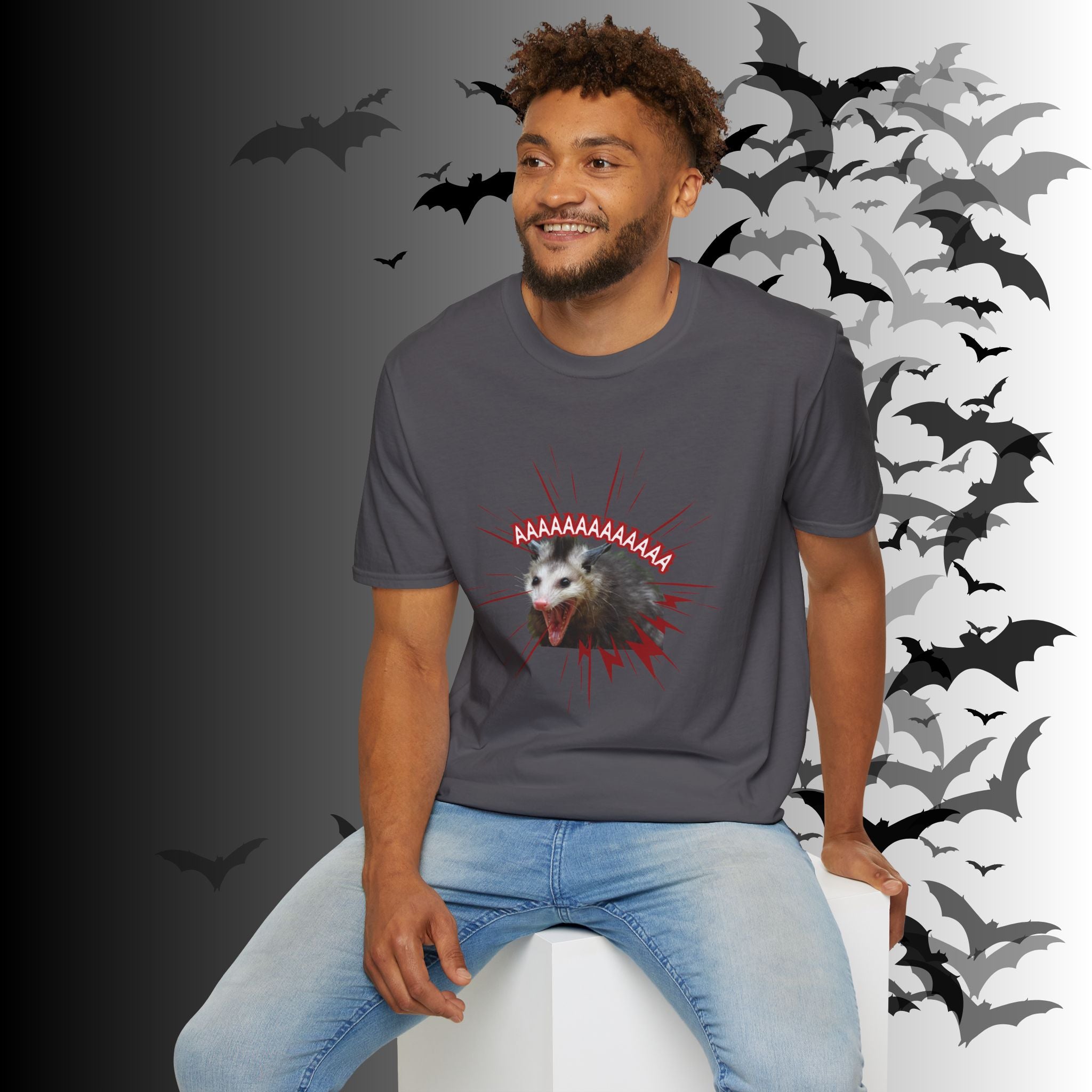 "AAAAAAAAAAAA" Screaming Possum T-Shirt — Edgy Humor Tee