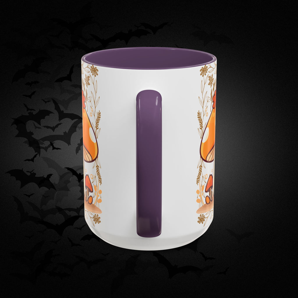 Autumn Mushroom Cute Coffee Mug — Fall Kawaii Accent Mug (11/15oz)