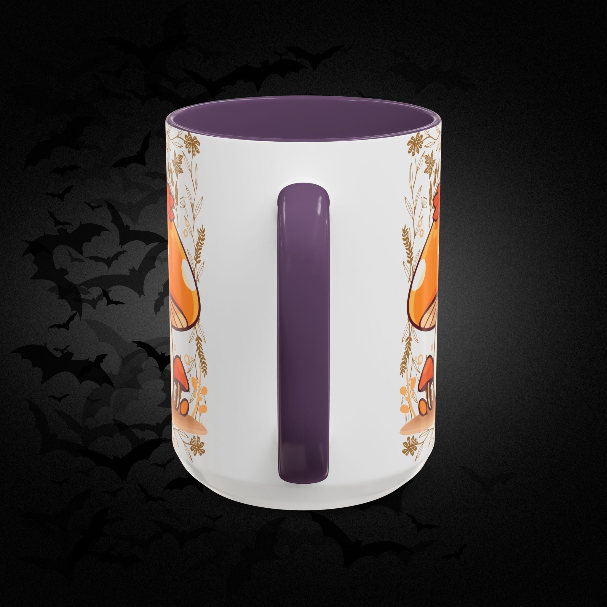 Autumn Mushroom Cute Coffee Mug — Fall Kawaii Accent Mug (11/15oz)