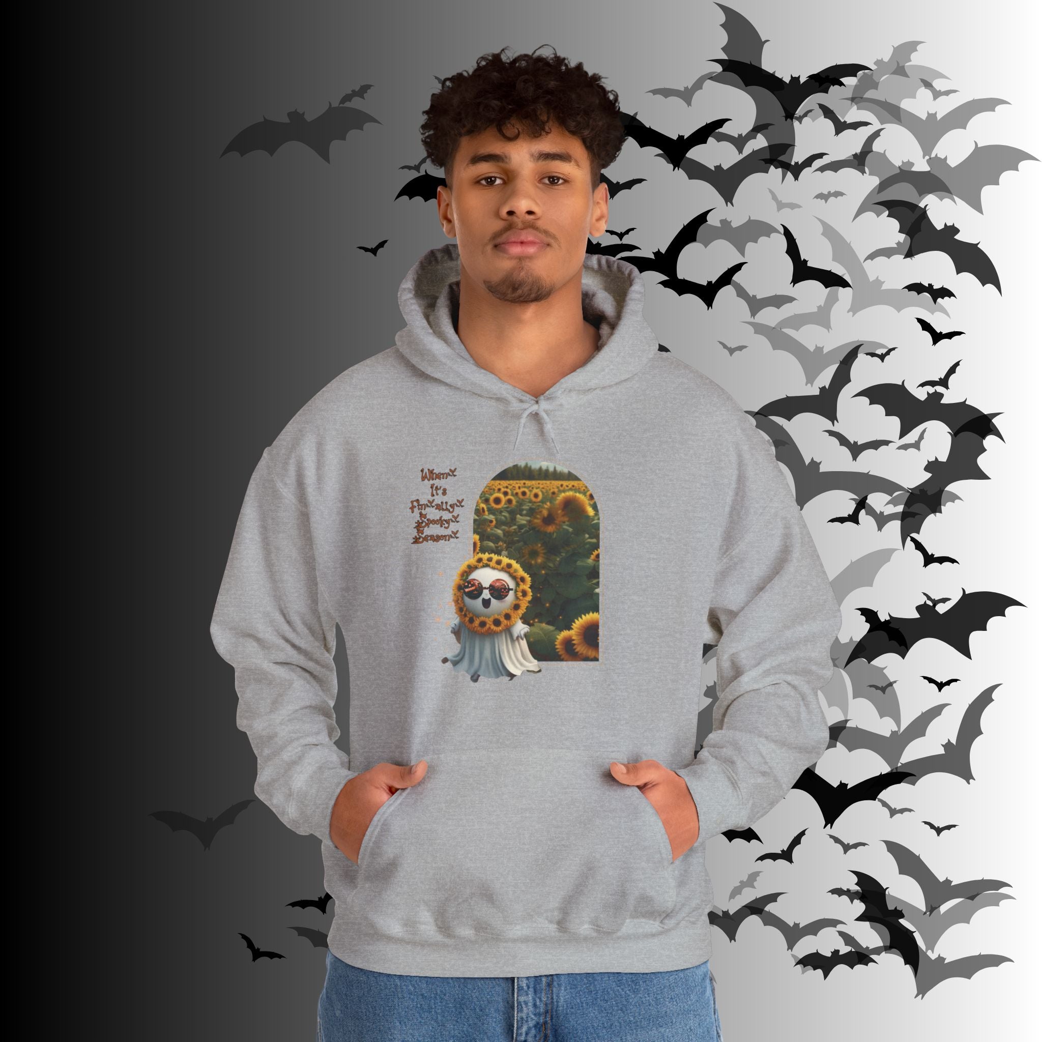 Summerween Ghost Hoodie — When It's Finally Spooky Season Pullover