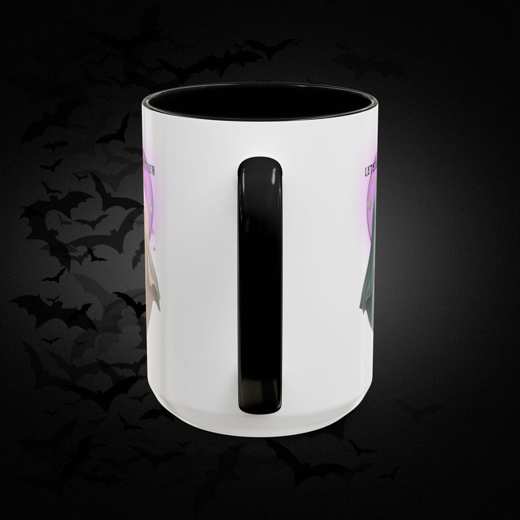 Let's Haunt People Together Forever Coffee Mug — Valloween Ghost Couple Accent Mug