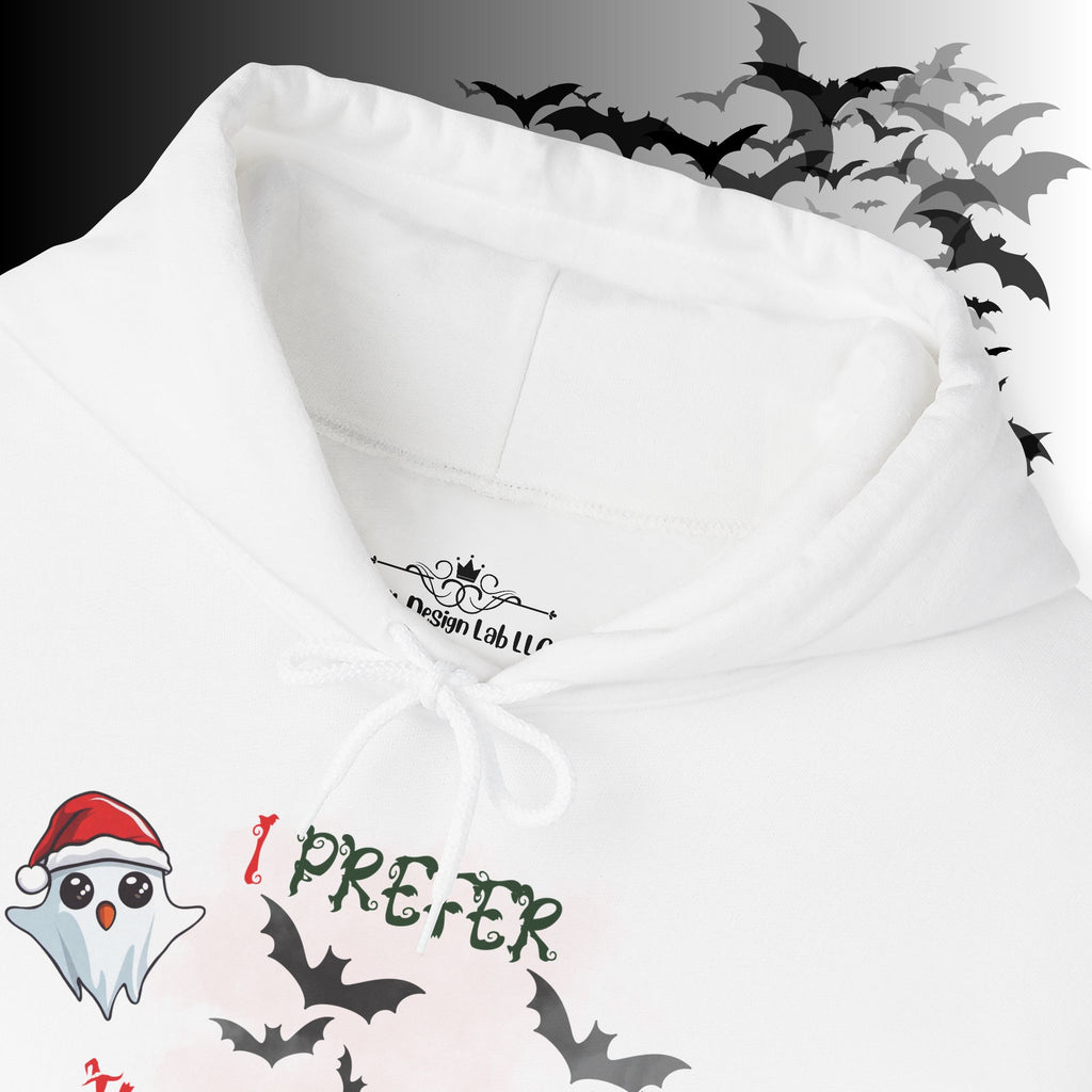 I Prefer Halloween Ghost Hoodie — Kawaii Gothic Christmas