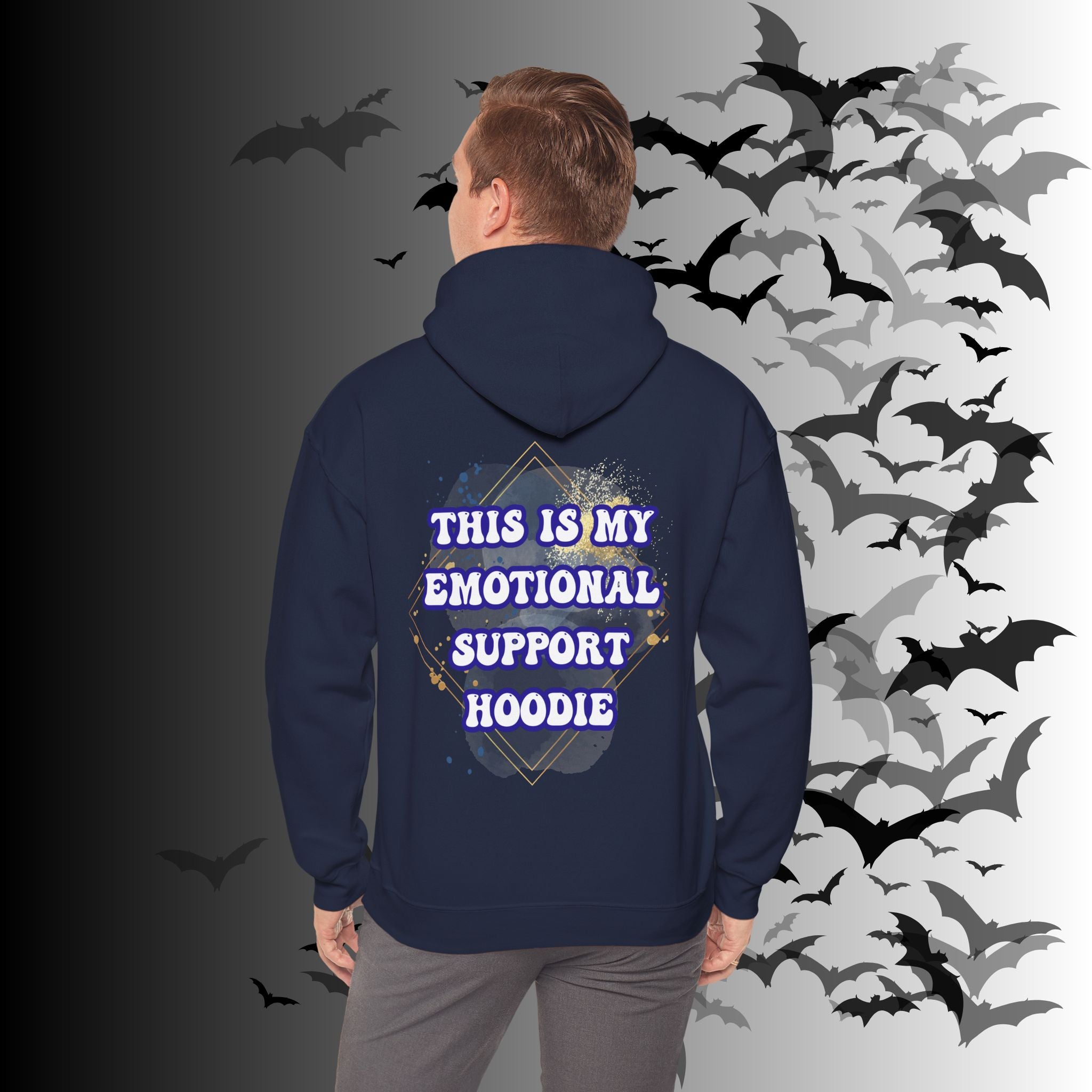 This Is My Emotional Support Hoodie — Funny Back Print Pullover