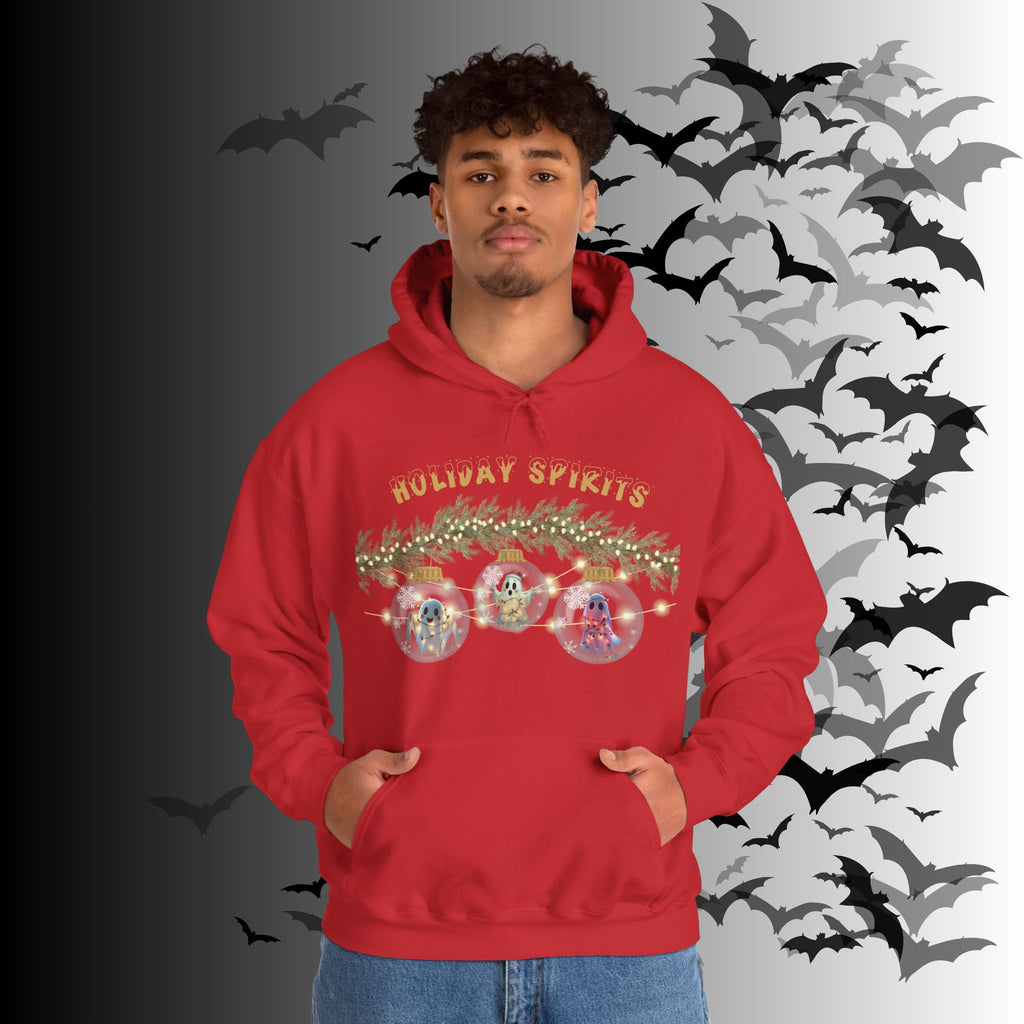 Holiday Spirits Hoodie — Ghost Christmas Ornament Gothmas Pullover