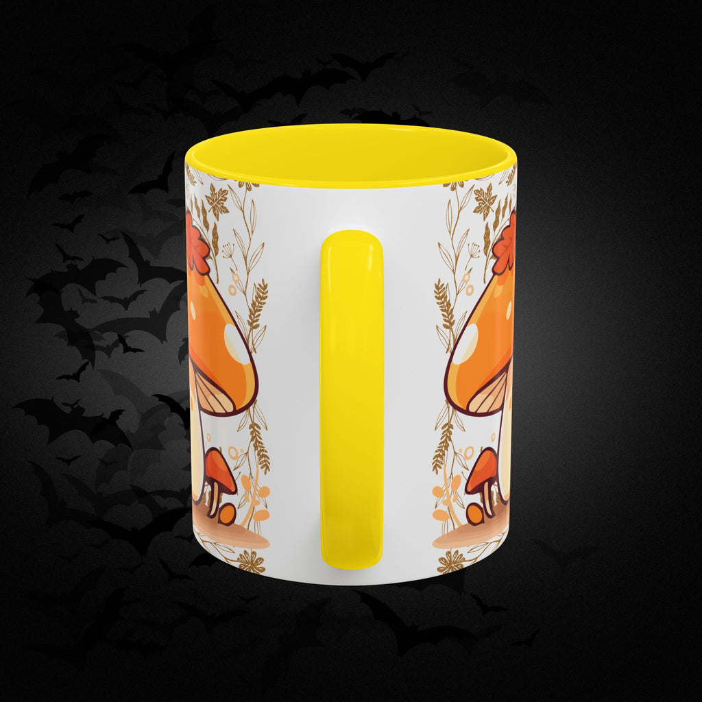 Autumn Mushroom Cute Coffee Mug — Fall Kawaii Accent Mug (11/15oz)