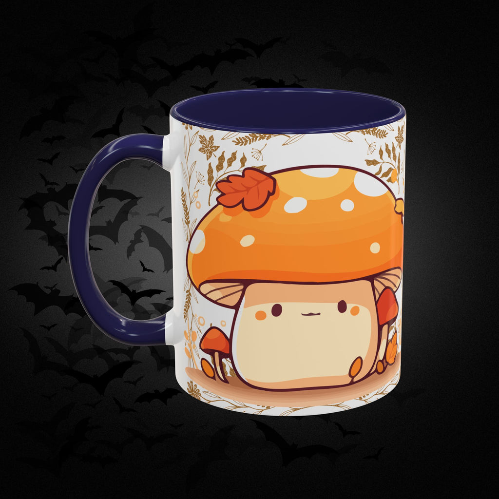Autumn Mushroom Cute Coffee Mug — Fall Kawaii Accent Mug (11/15oz)