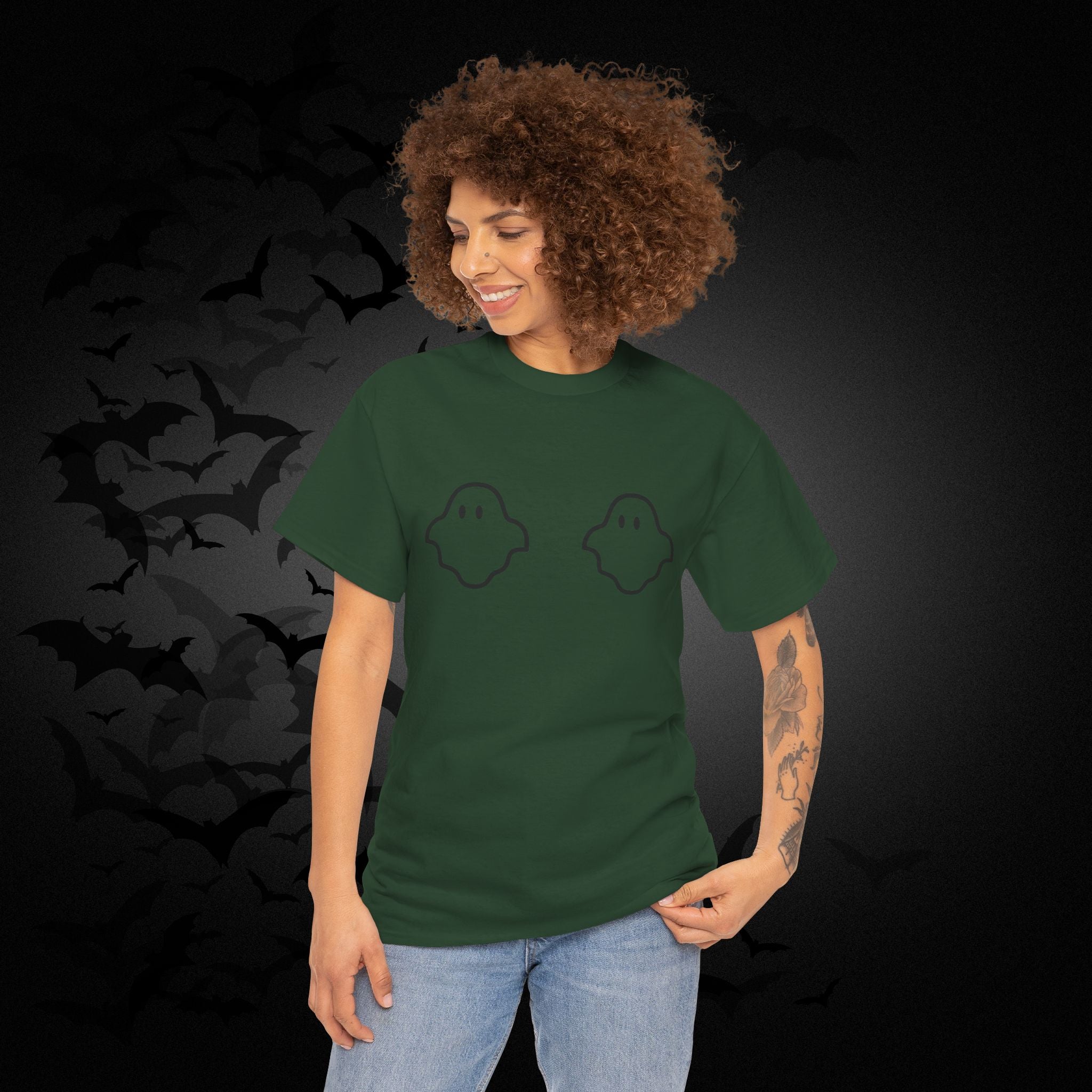 "Boo-bies" Ghost Pun Halloween T-Shirt — Funny Spooky Season Tee