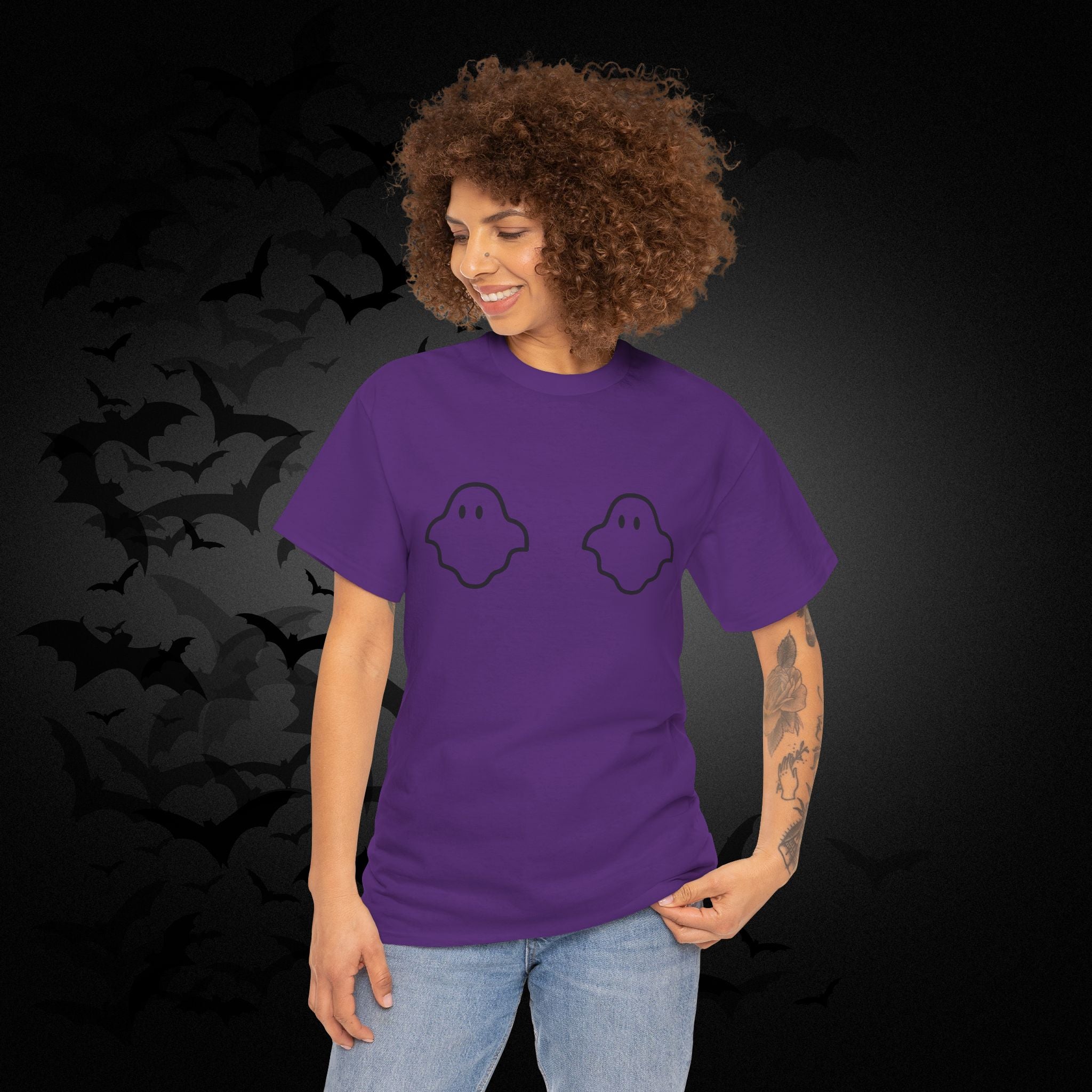 "Boo-bies" Ghost Pun Halloween T-Shirt — Funny Spooky Season Tee