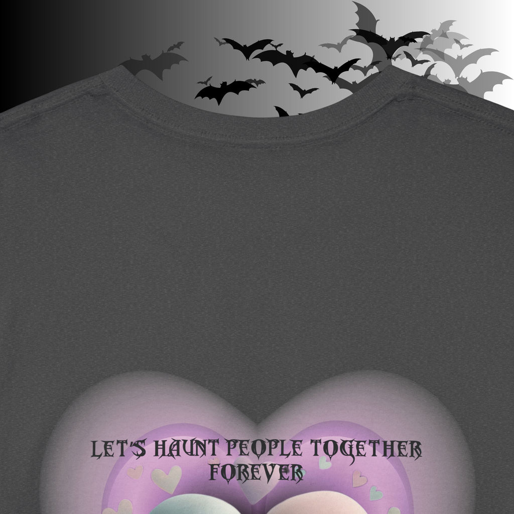 "Let's Haunt People Together Forever" Ghost Couples T-Shirt — Matching Halloween Tee