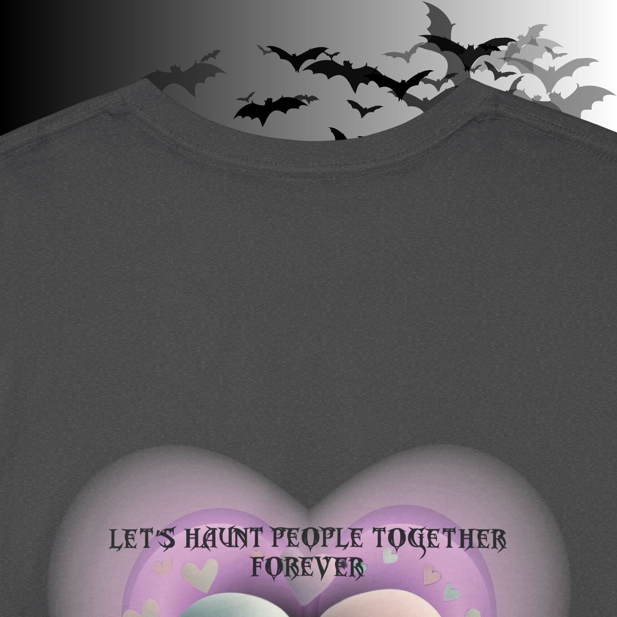 "Let's Haunt People Together Forever" Ghost Couples T-Shirt — Matching Halloween Tee