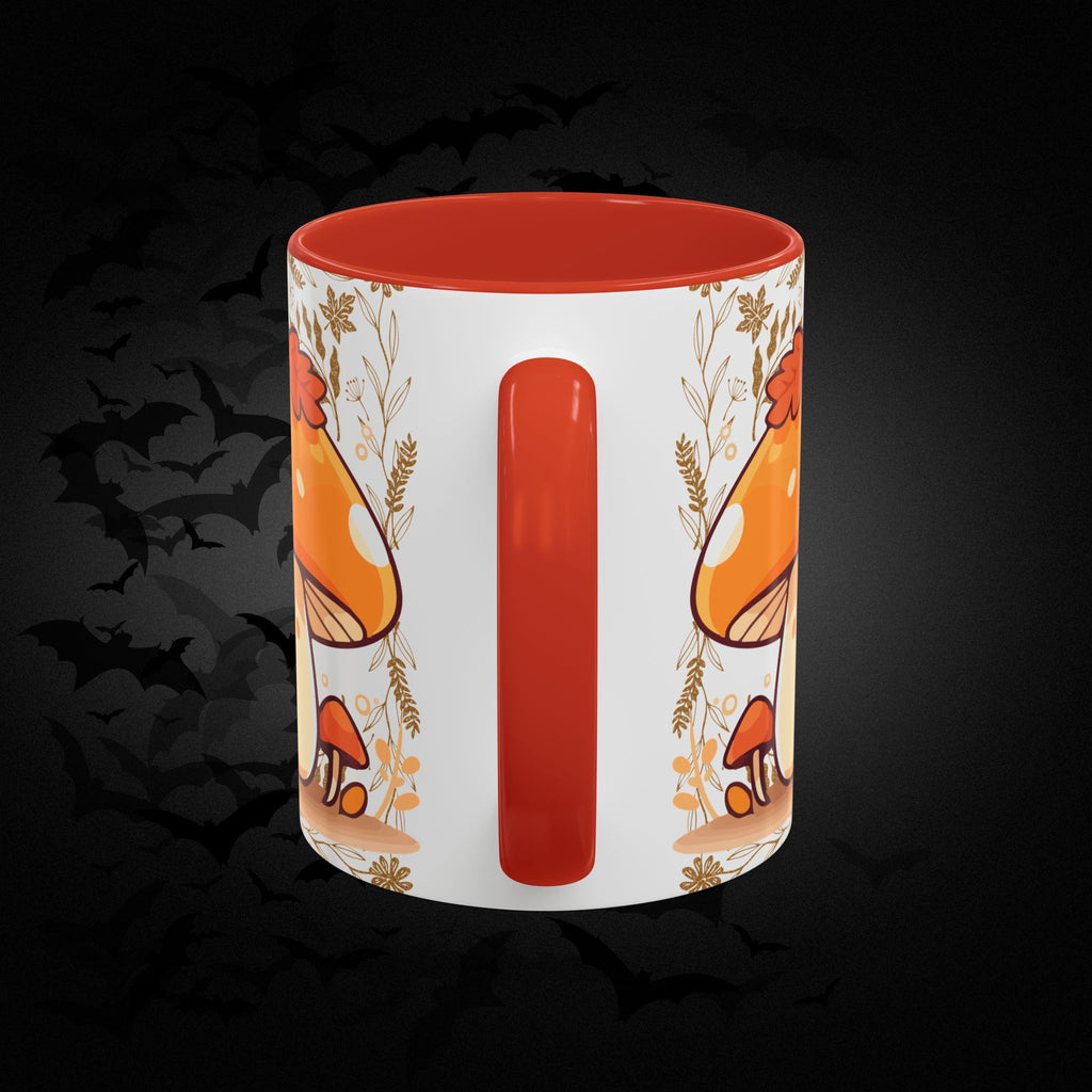 Autumn Mushroom Cute Coffee Mug — Fall Kawaii Accent Mug (11/15oz)