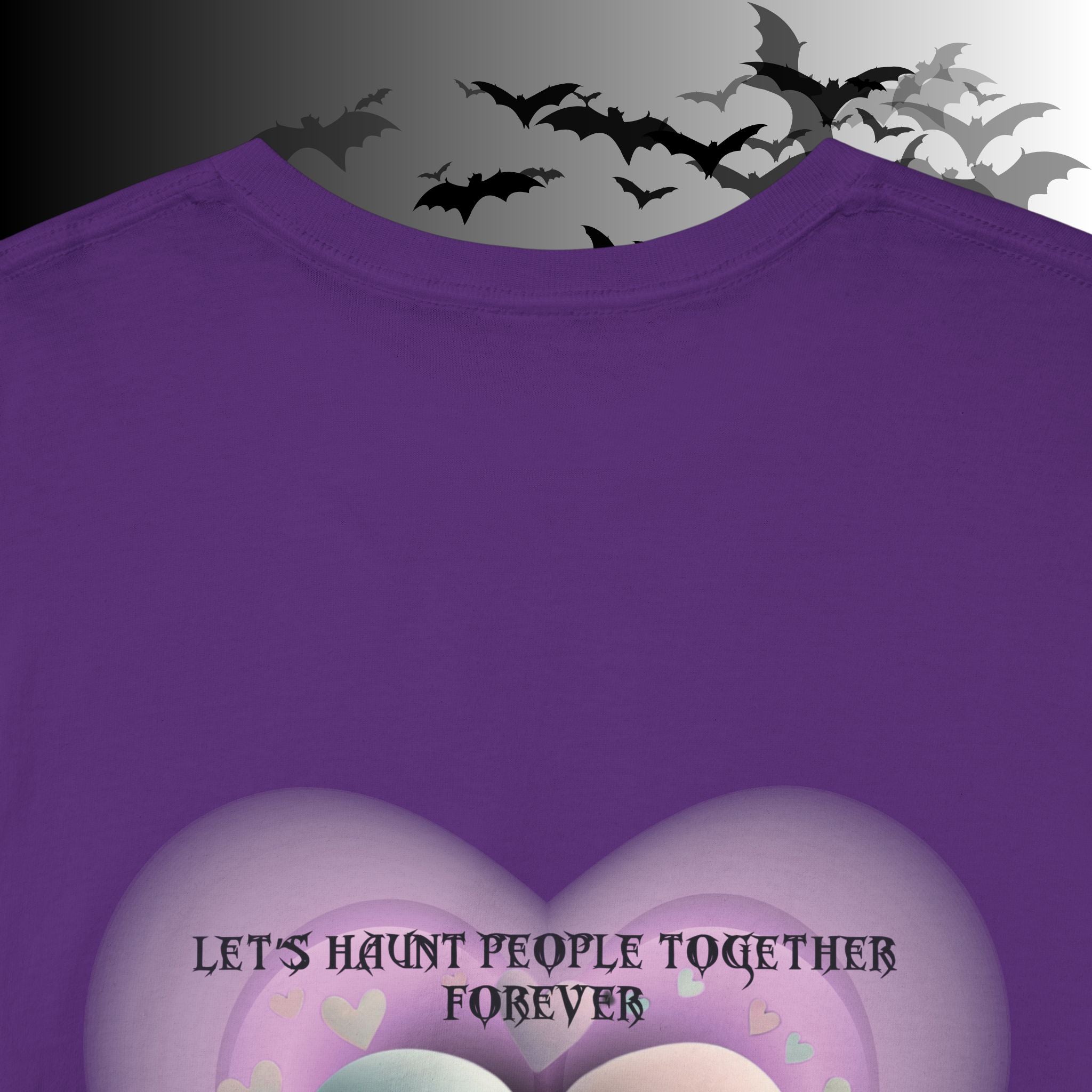 "Let's Haunt People Together Forever" Ghost Couples T-Shirt — Matching Halloween Tee