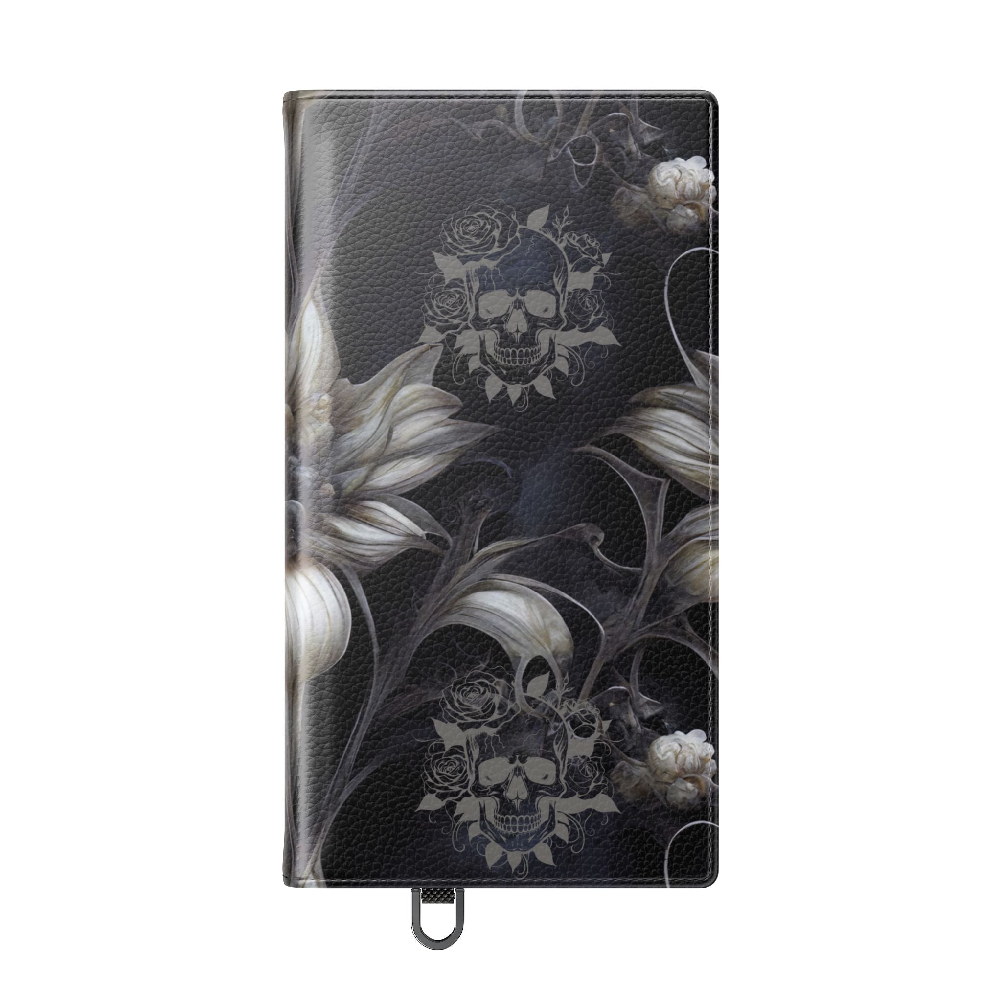 Goth Botanical Flip Wallet Case for iPhone and Samsung Galaxy Phones