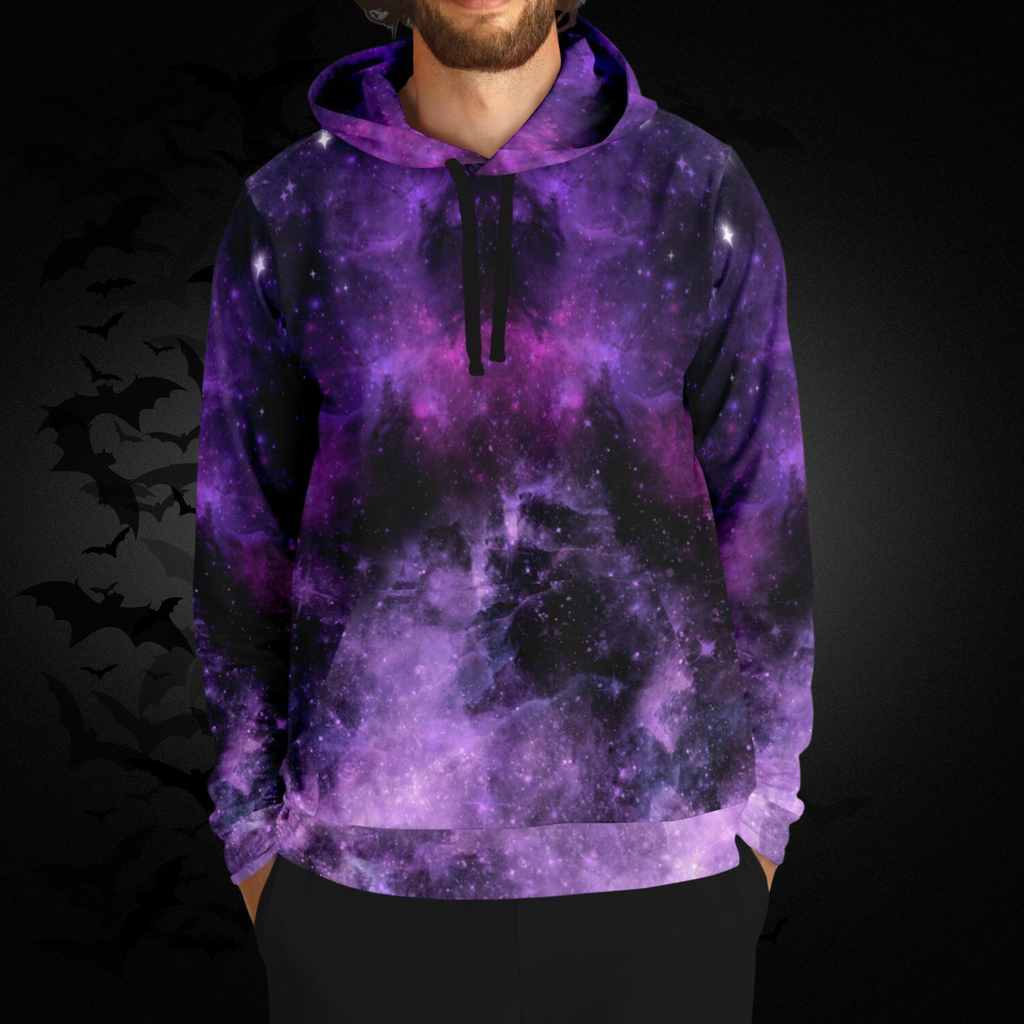 Purple Galaxy All Over Print Hoodie