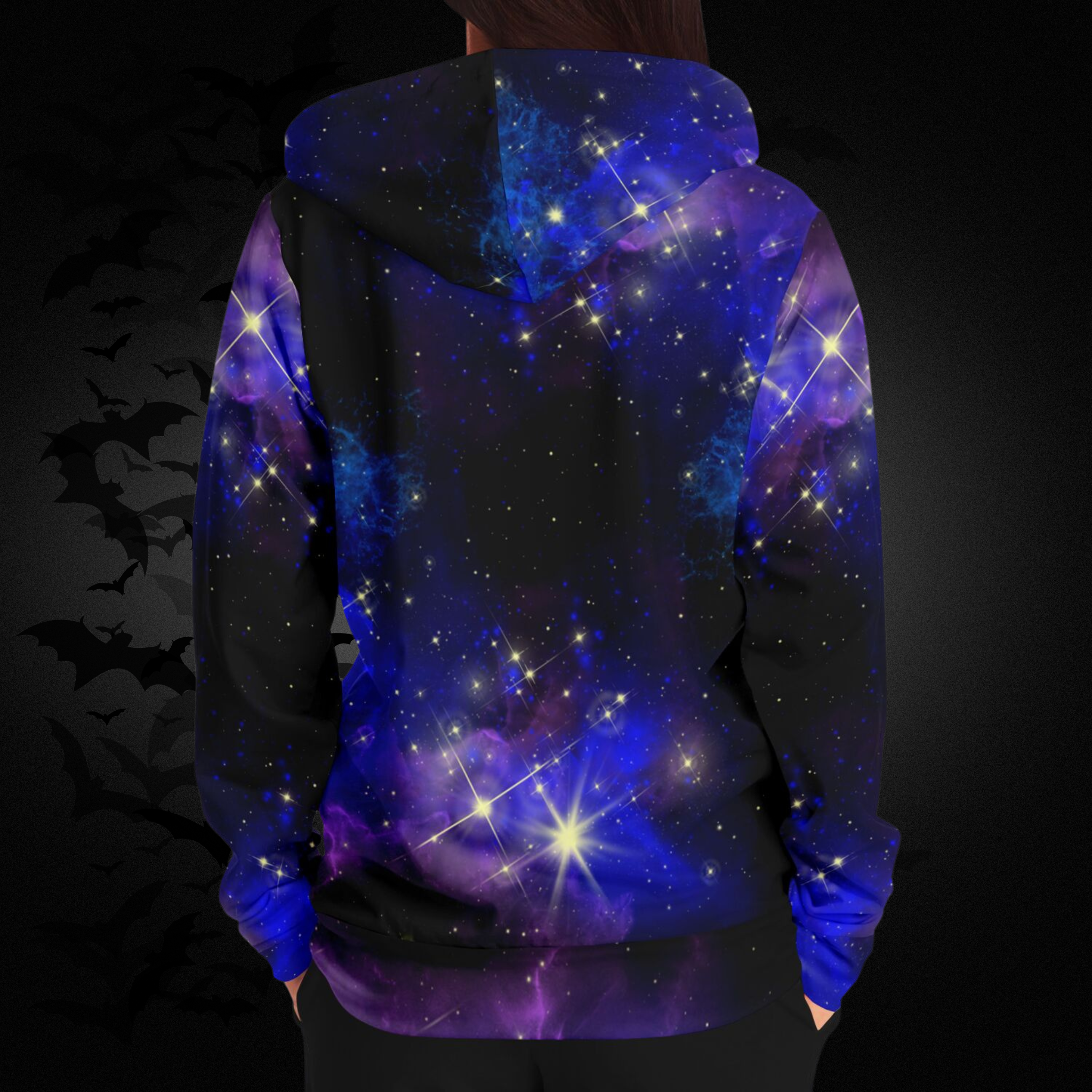 Galaxy Starfield All Over Print Zip Hoodie