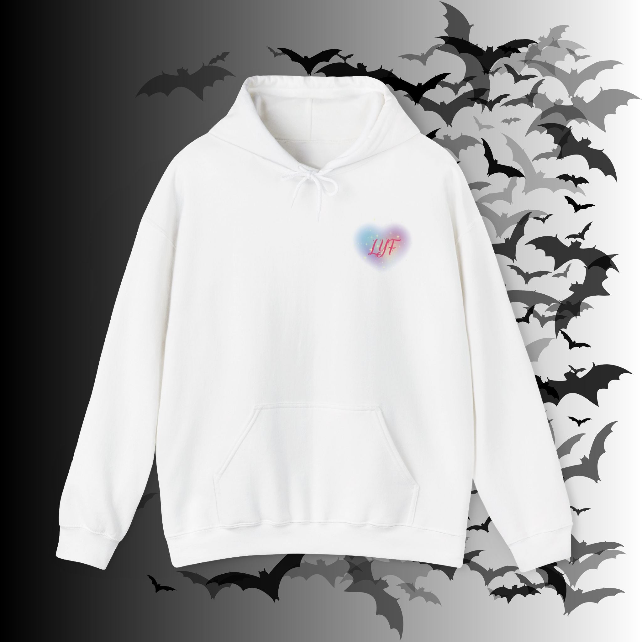 Love You Forever Skeleton Hoodie — Gothic Valentine's Couples Pullover