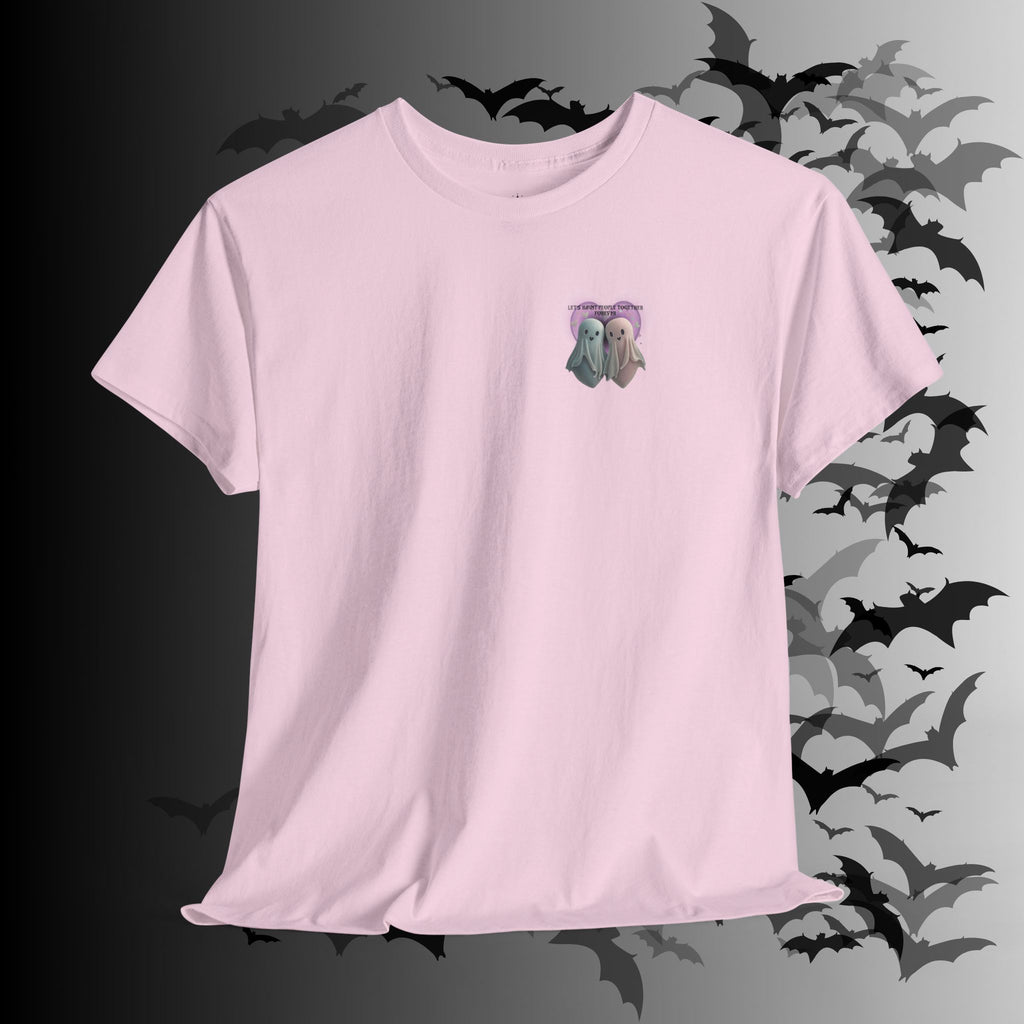 "Let's Haunt People Together Forever" Ghost Couples T-Shirt — Matching Halloween Tee