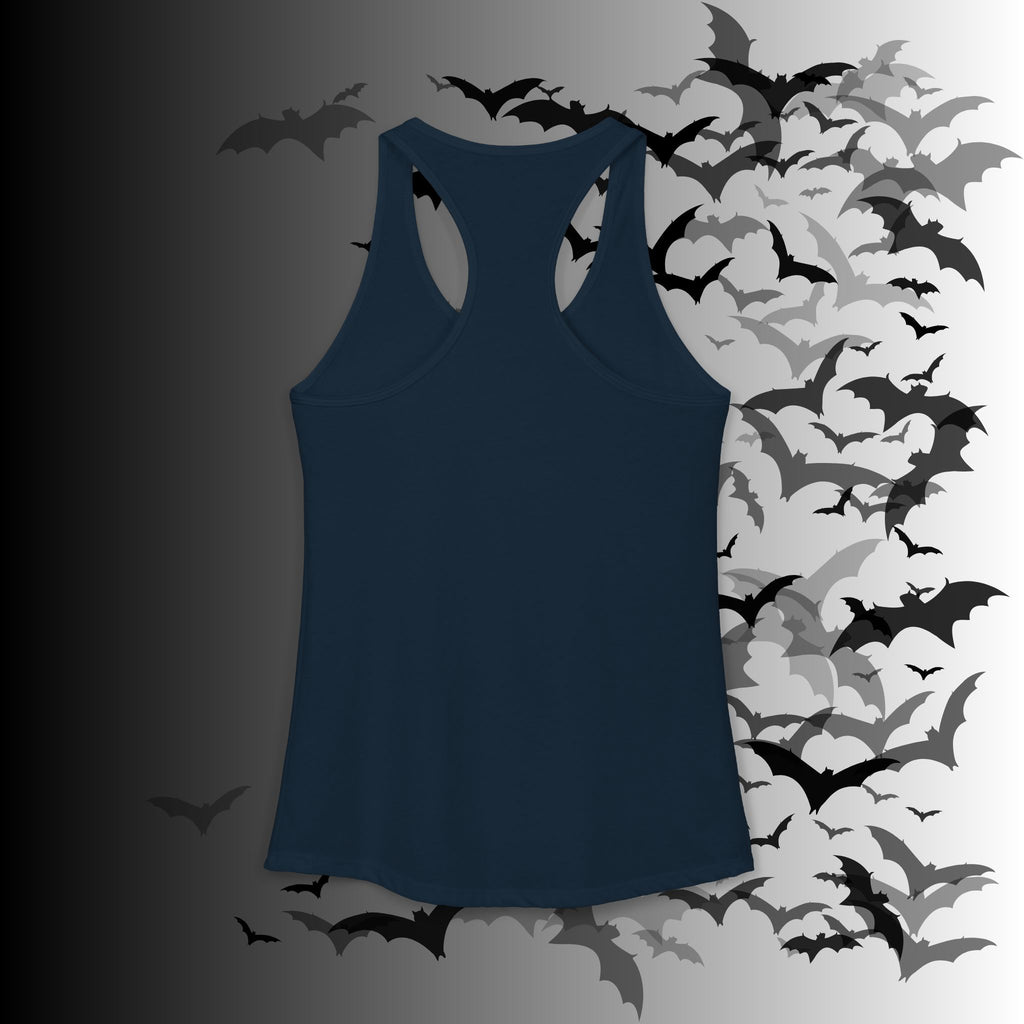 "Have the Day You Deserve" Gothic Skull Floral Tank Top