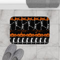 Halloween Pattern Bath Mat — Spooky Season Bathroom Decor