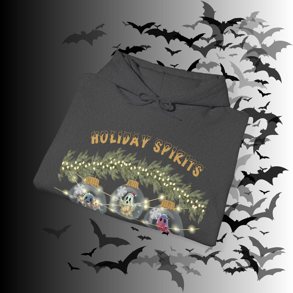 Holiday Spirits Hoodie — Ghost Christmas Ornament Gothmas Pullover