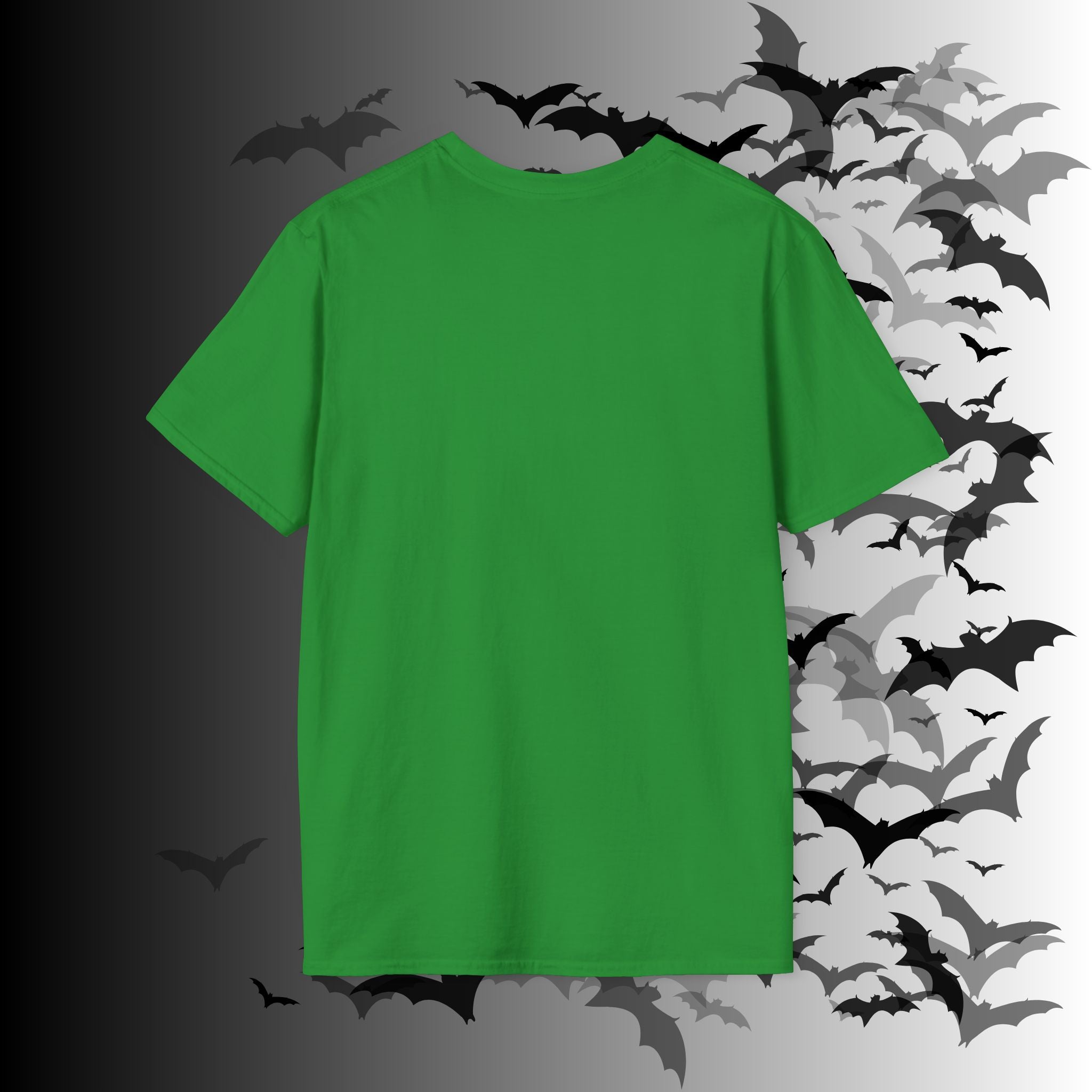 Rainbow Vomit Cloud Bat T-Shirt — Kawaii Goth Pride Unisex Tee